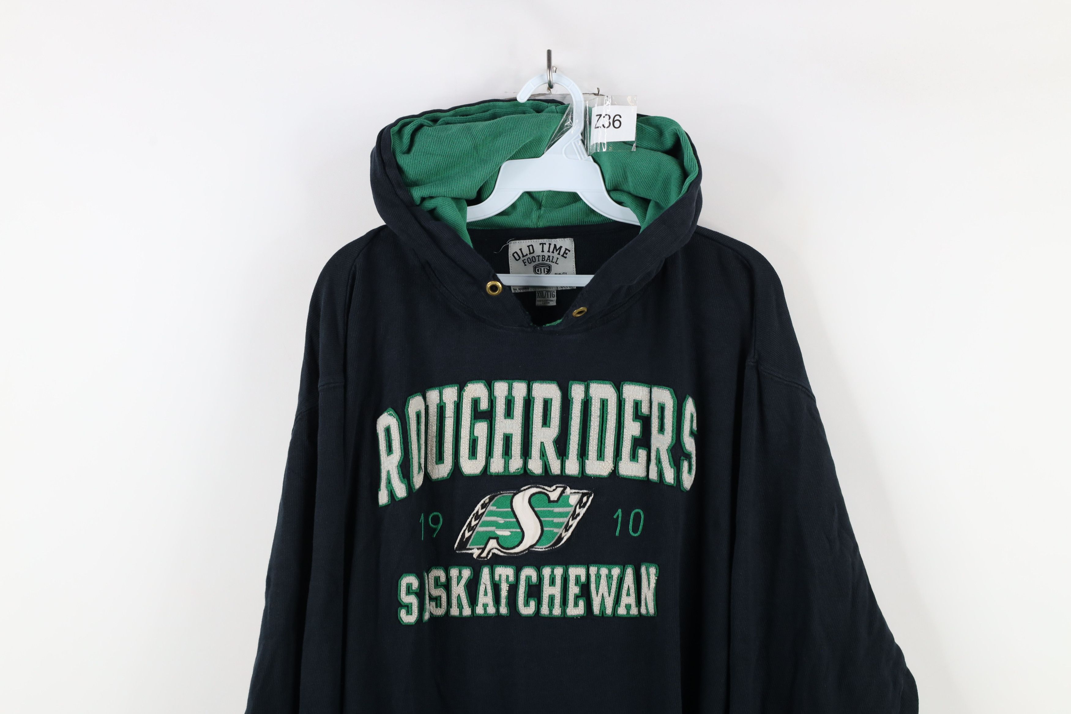 Vintage Vintage Y2K Saskatchewan Roughriders Football Hoodie Black Size US XXL / EU 58 / 5 - 2 Thumbnail