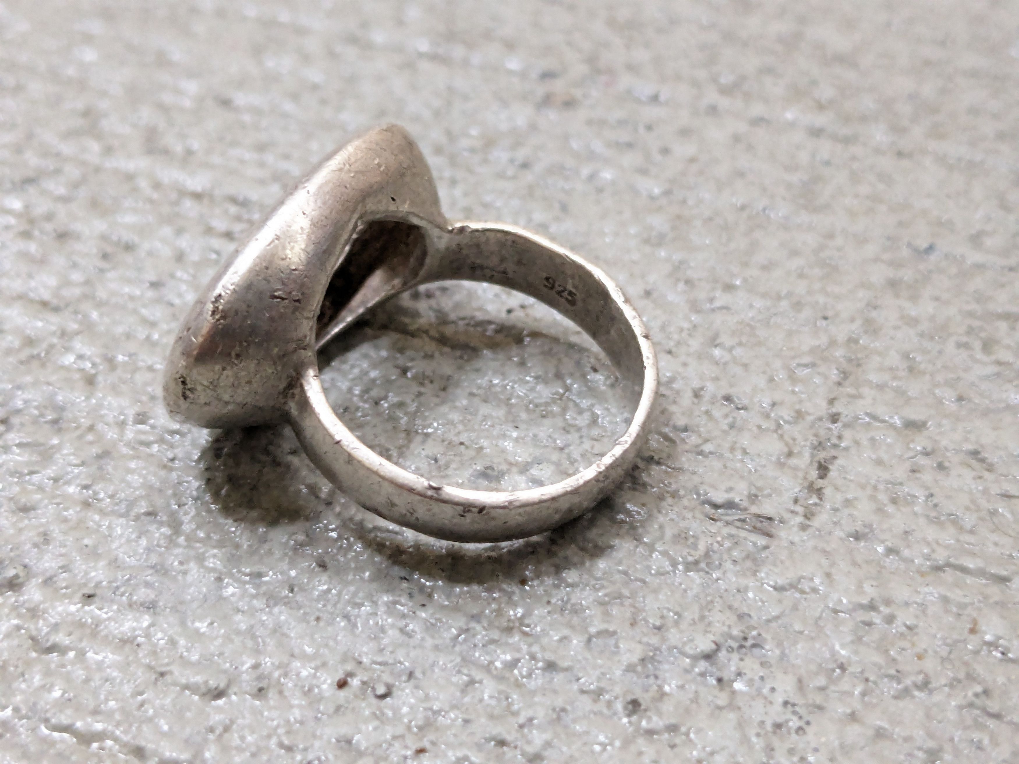 Jewelry Vintage Sterling Silver Ring Size 6.75 Art Deco Mid Century Size ONE SIZE - 8 Thumbnail