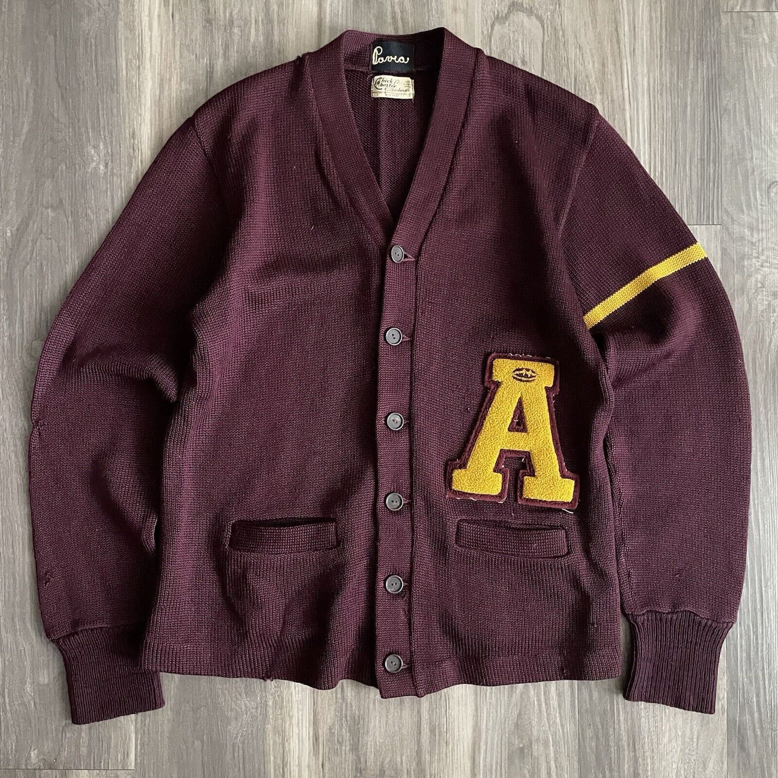 Vintage varsity cardigan new arrivals