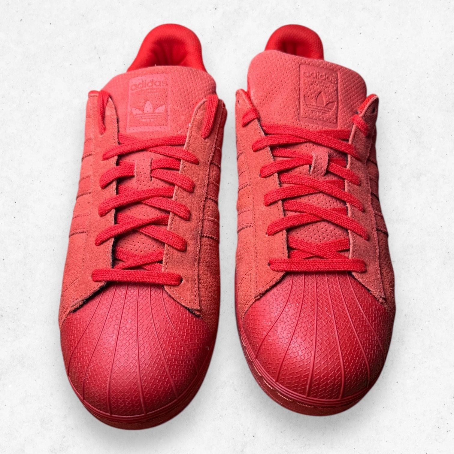Adidas Superstar RT 'Red' Men 13 Triple Red Suede Leather