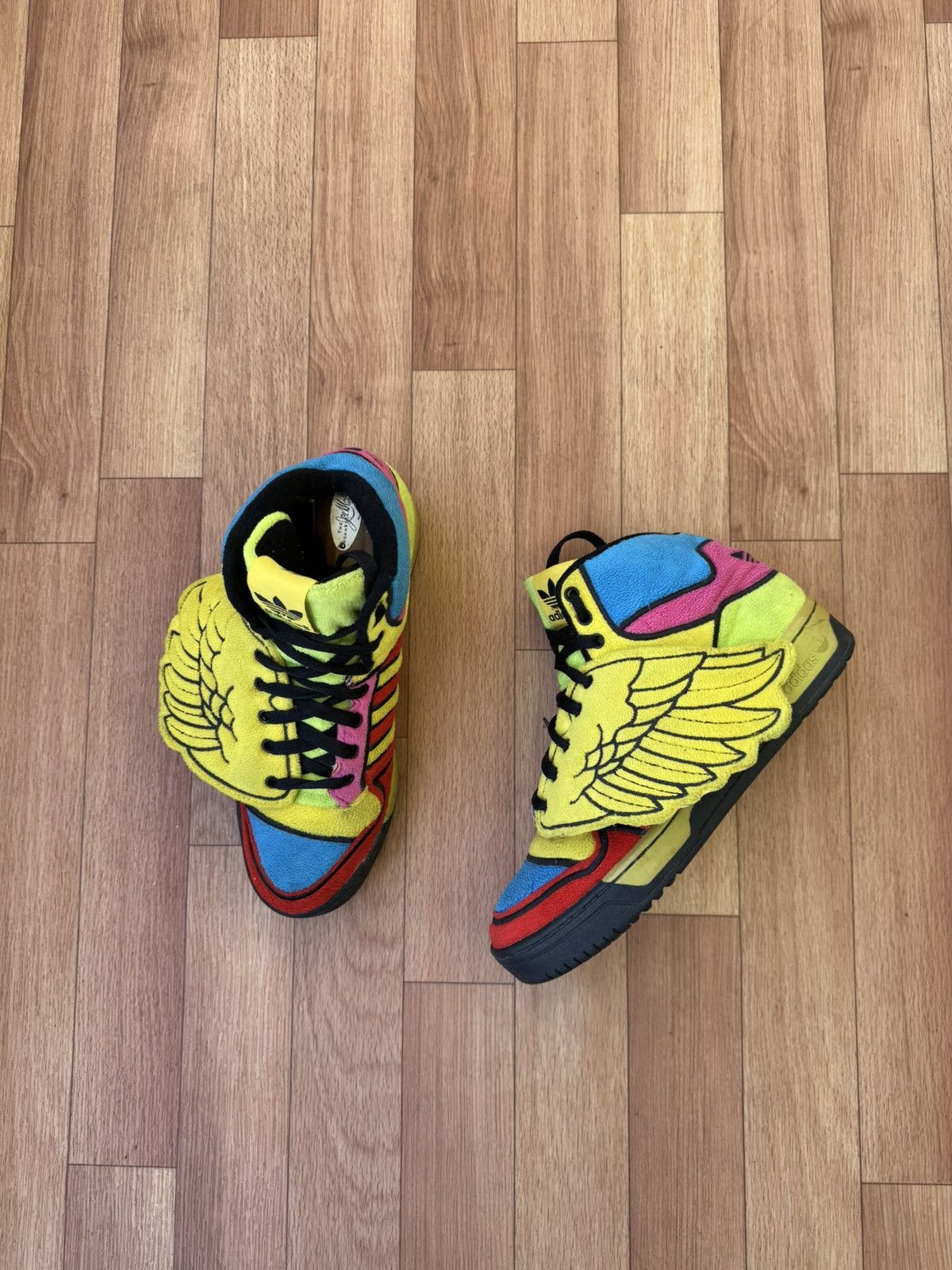 Adidas × Jeremy Scott Adidas jeremy scott wing multicolor Size US 7.5 / EU 40-41 - 3 Thumbnail