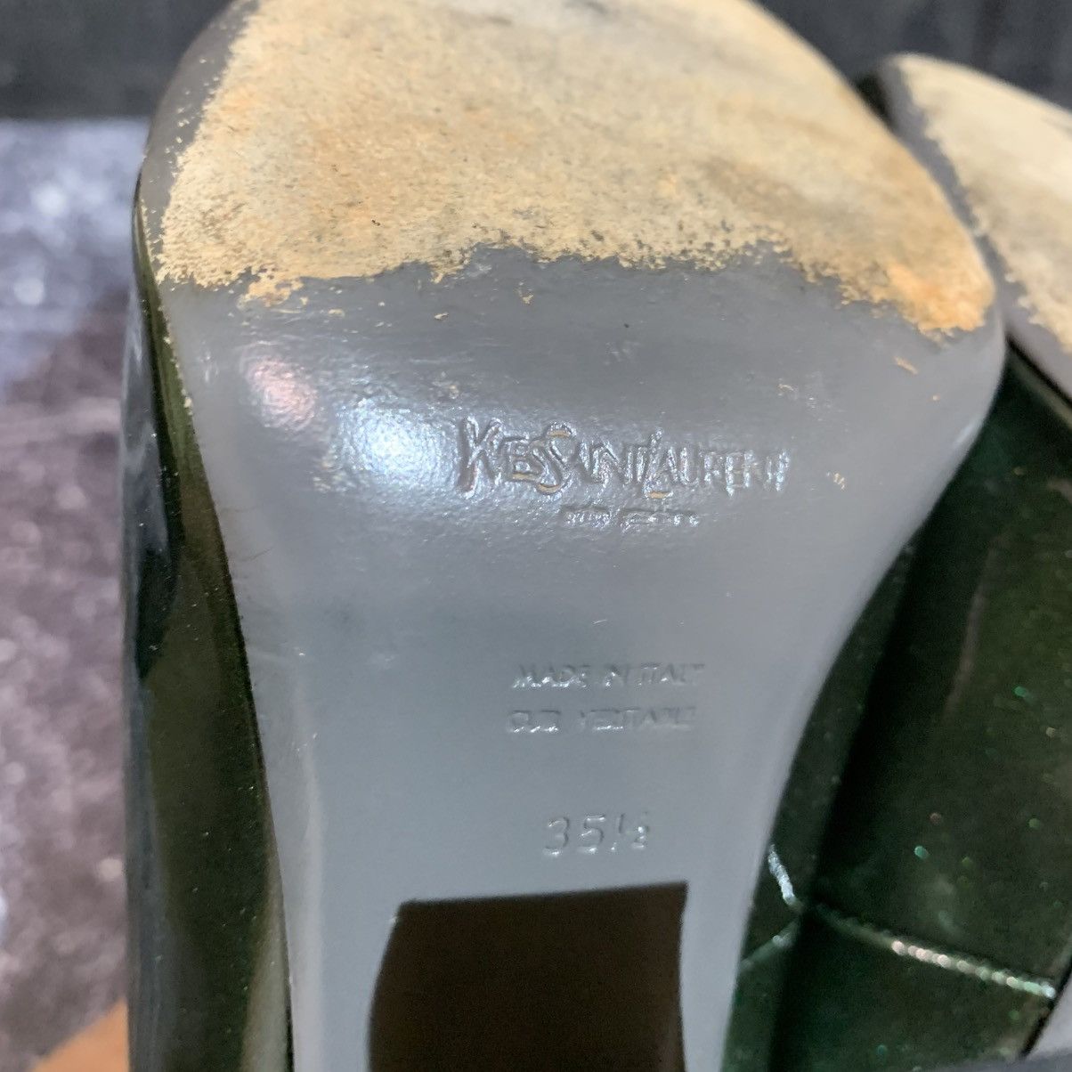 Yves Saint Laurent Yves Saint Laurent Amazing Green Women’s Heels size 35.5 Size US 5.5 / IT 35.5 - 11 Thumbnail