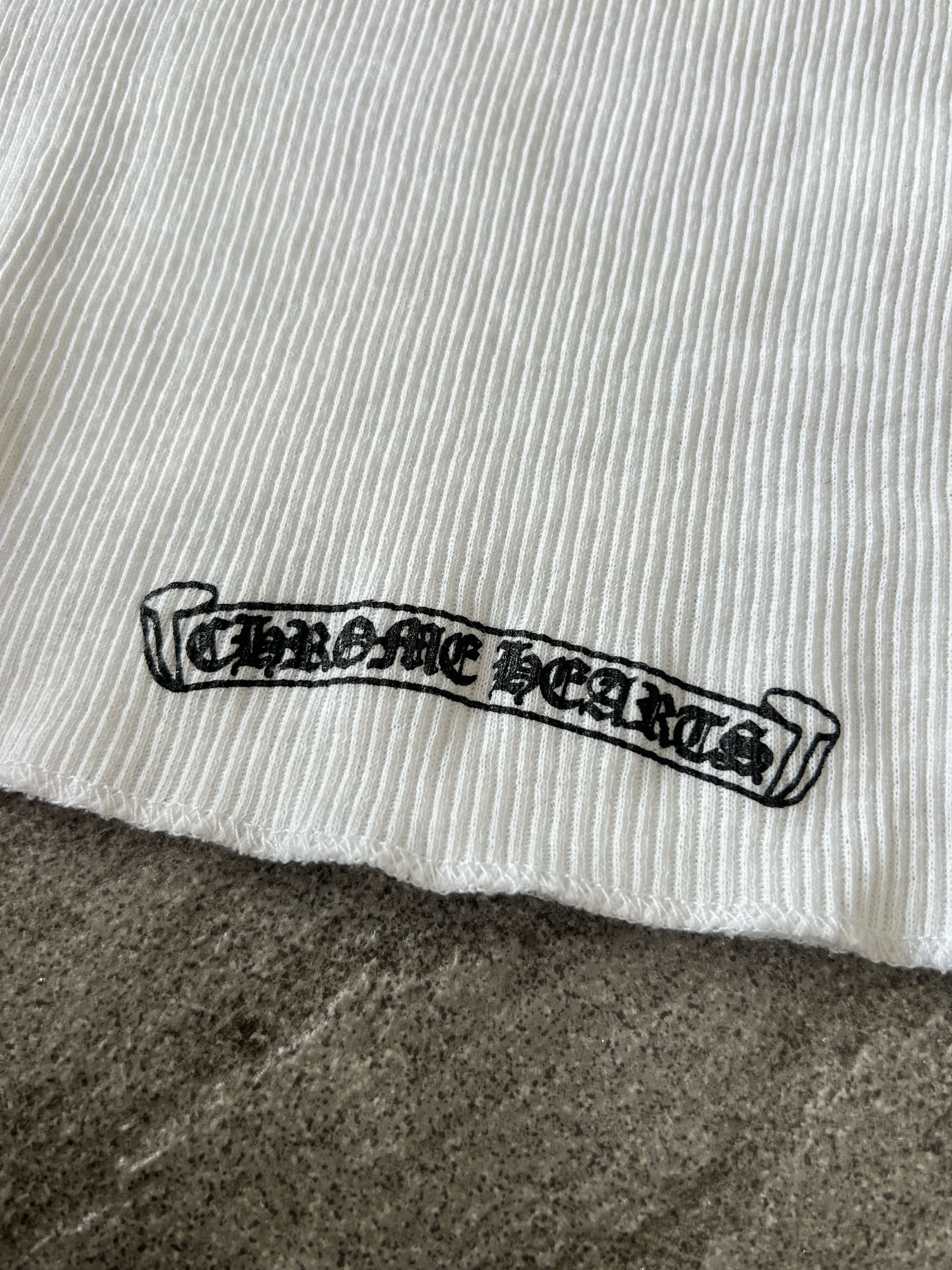 Chrome Hearts Chrome Hearts Rib Tank Cross Back Logo White Large Size US L / EU 52-54 / 3 - 6 Thumbnail