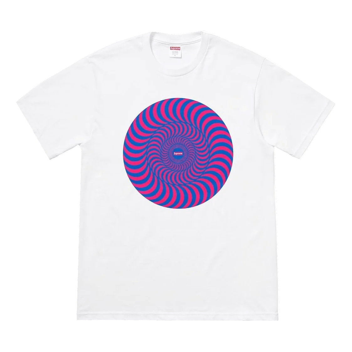 Supreme Spitfire Classic Swirl T-shirt White Medium tee
