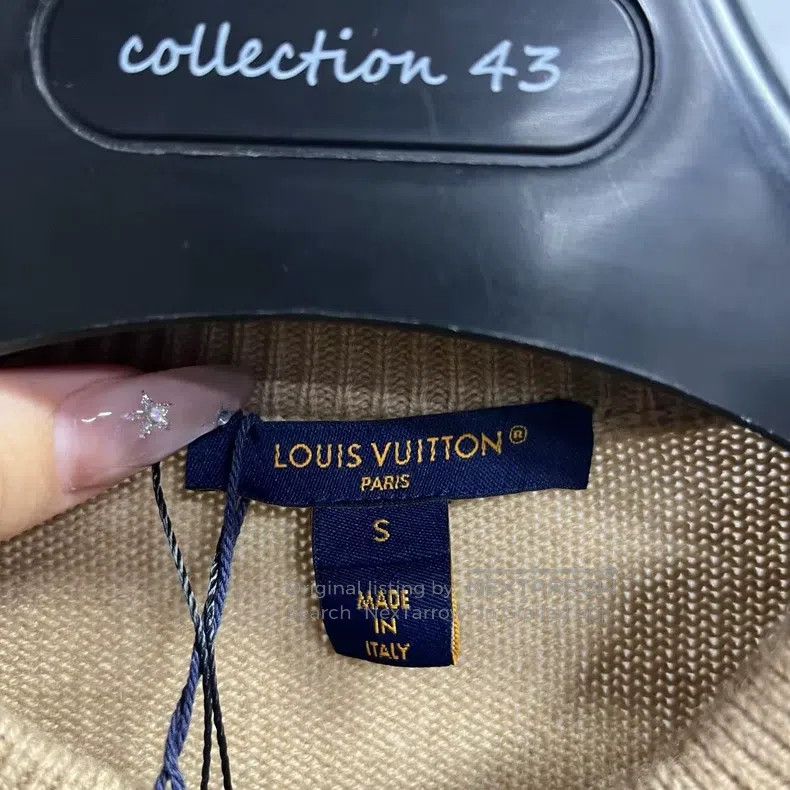 Louis Vuitton Louis Vuitton Beige Logo Crew Neck Slim Fit Long Sleeve Sw Size S / US 4 / IT 40 - 2 Thumbnail