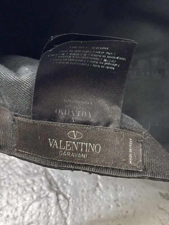 Valentino Valentino Black Camo Hybrid Leather Buckle Cap Size ONE SIZE - 9 Thumbnail