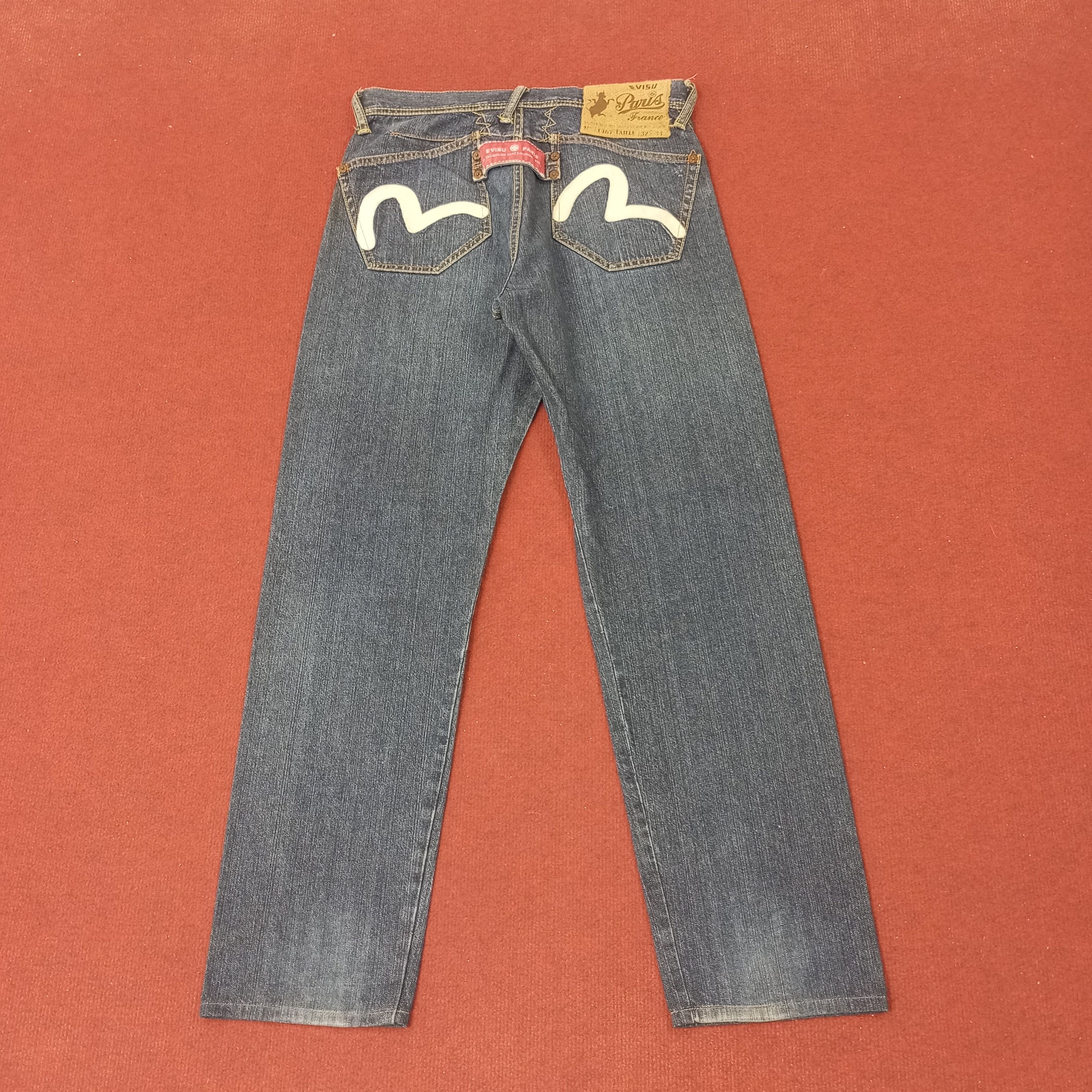 Evisu × Japanese Brand × Vintage Evisu Paris France Streetwear Custom Daicock Jeans c217n10 Size US 30 / EU 46 - 4 Thumbnail