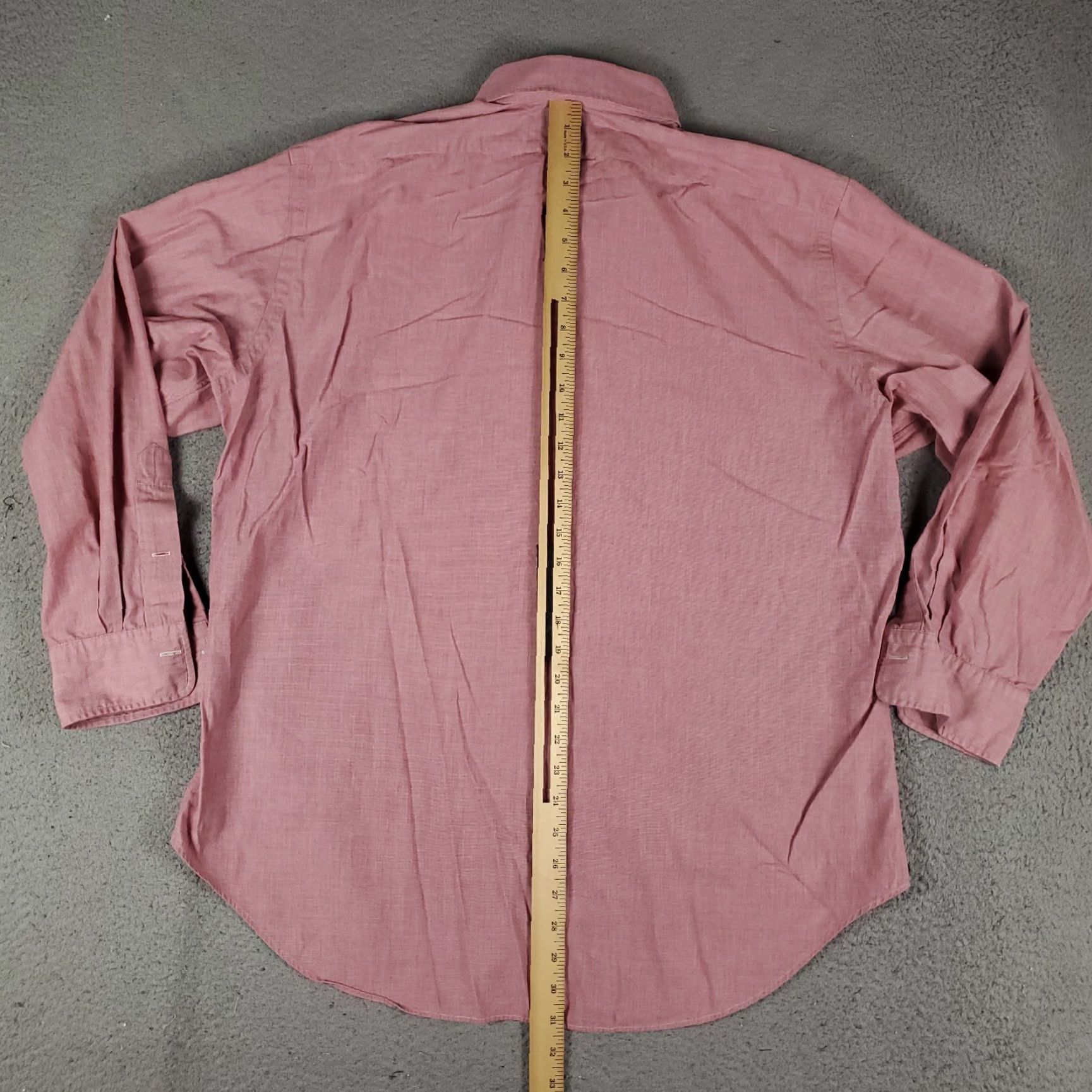 Ralph Lauren Ralph Lauren Shirt Men Size 16 Dress Button-Up Long Sleeve Red Pony Classic Collar Nonsmoke Non-Iron Pockets (Men) Size 42R - 4 Thumbnail