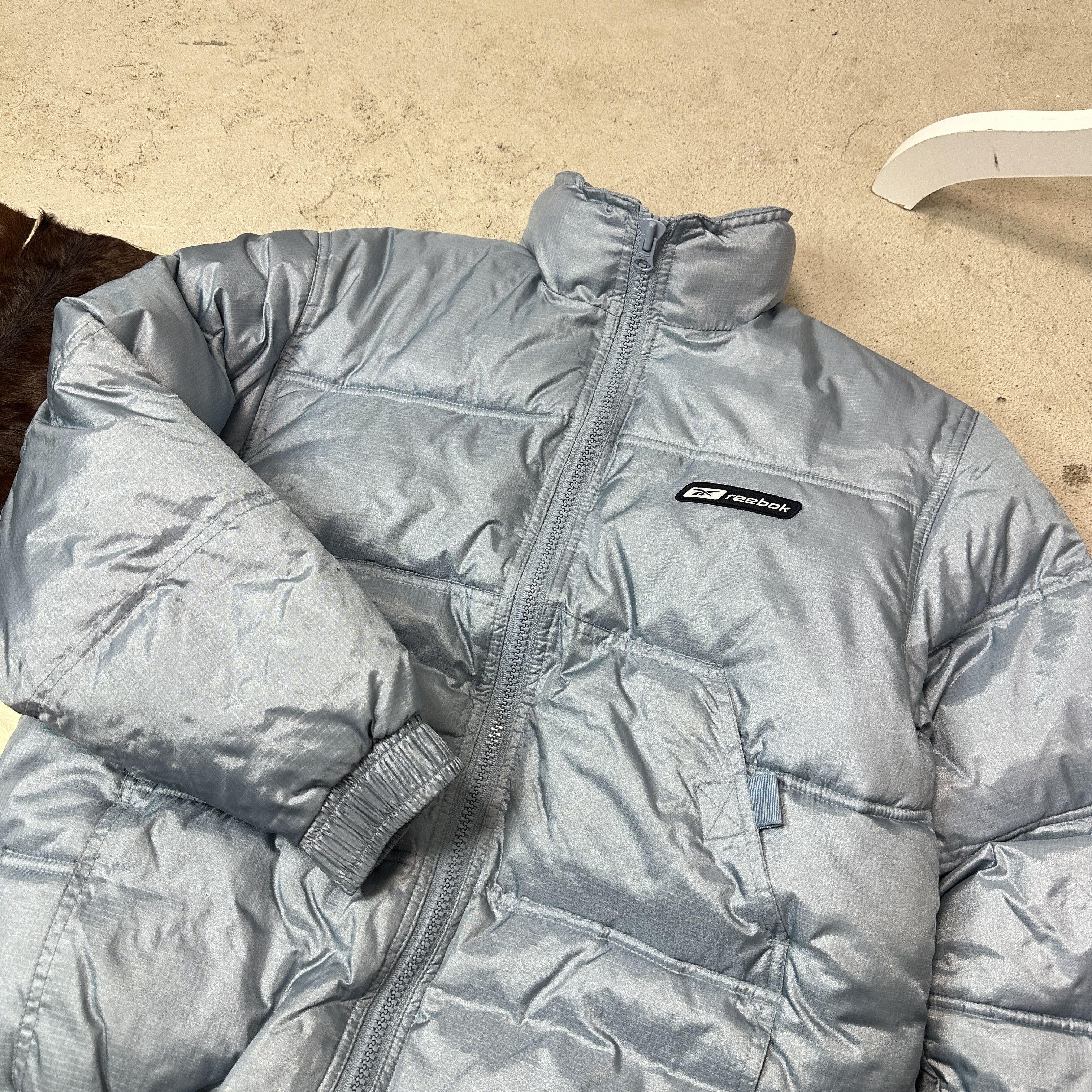 Reebok Vintage Reebok Puffer Babyblue Down Jacket Y2K Size XS / US 0-2 / IT 36-38 - 3 Thumbnail