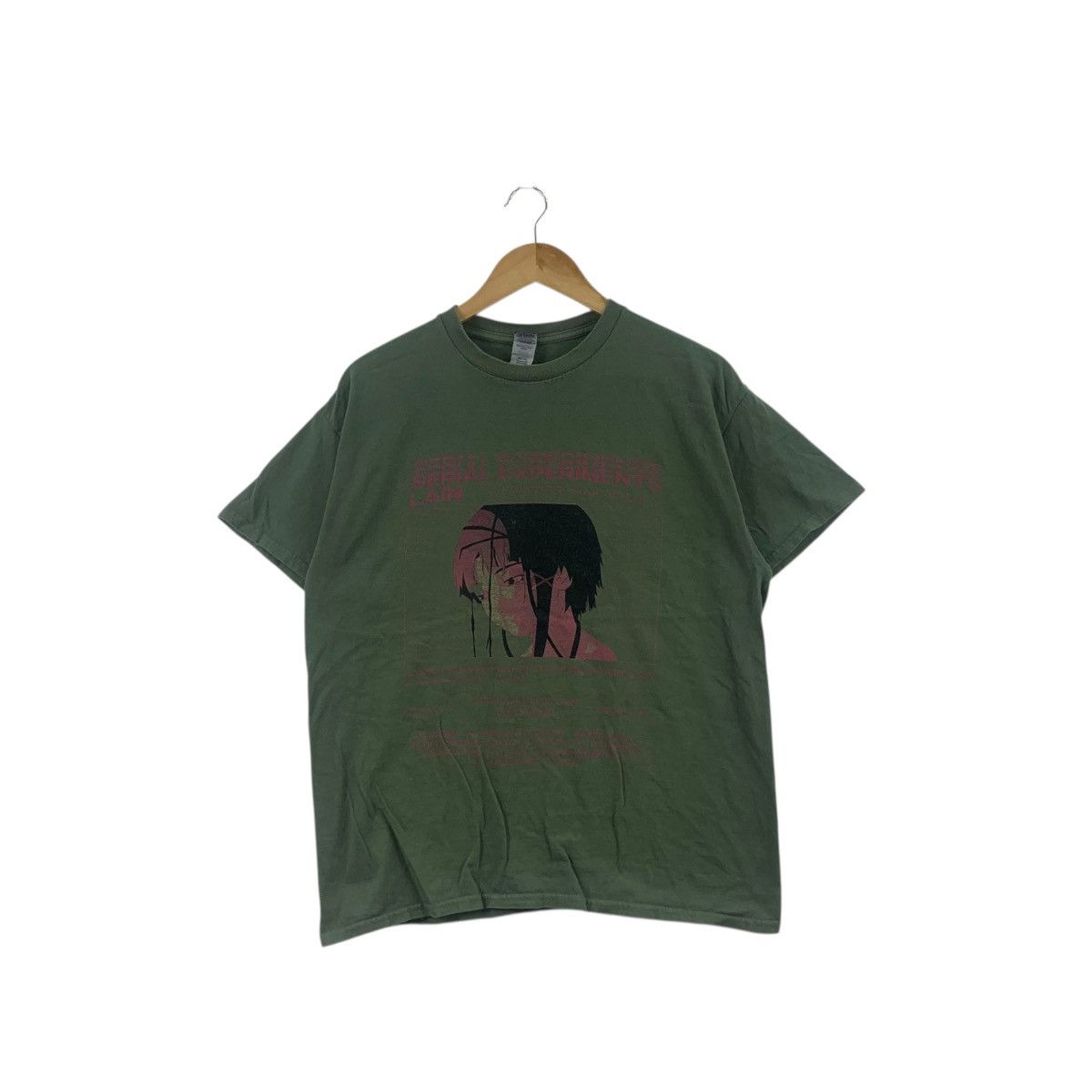 Anime SERIAL EXPERIMENTS LAIN Anime Cyberpunk Horror Tee Shirt Size US L / EU 52-54 / 3 - 1 Thumbnail