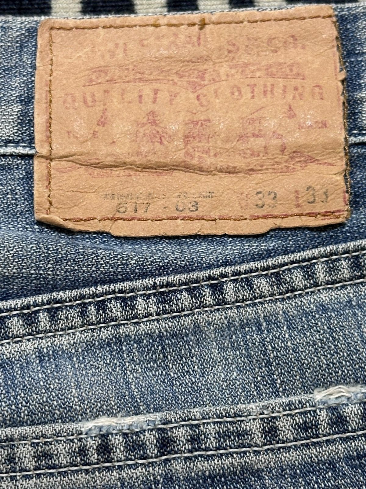 Levi's Vintage Clothing Vintage Levi’s 517-03 Flare Bell Bottom Faded Denim Size US 31 - 8 Thumbnail