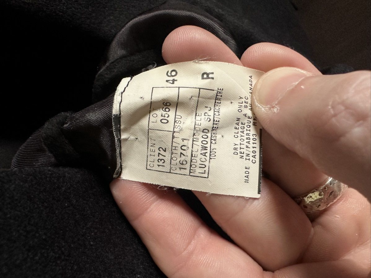 Jack Victor 100% LORO PIANA CASHMERE black two-button jacket Size 46R - 9 Thumbnail