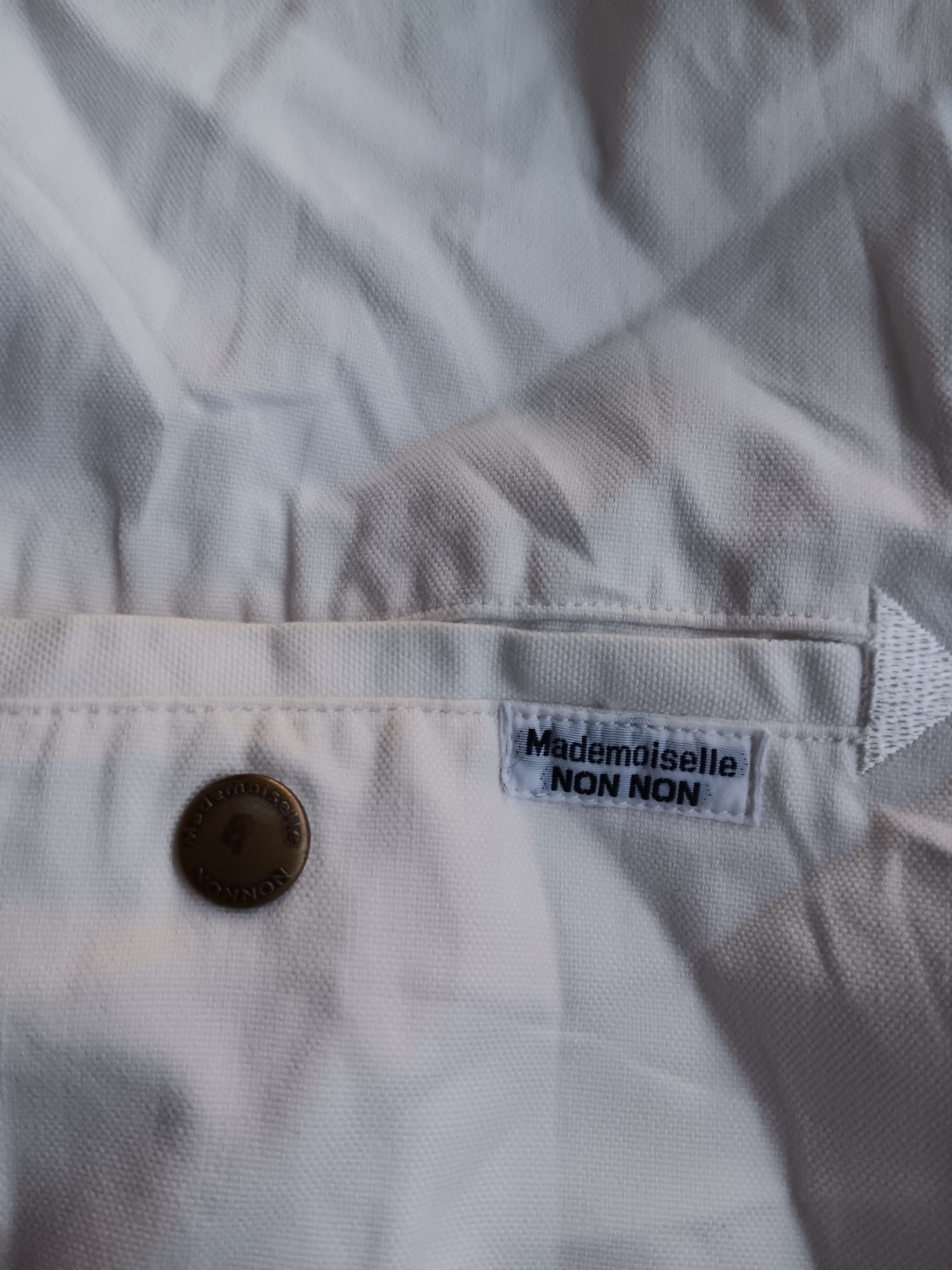 Issey Miyake × Japanese Brand × Mademoiselle Non Non Mademoiselle non non white outer jacket Size US M / EU 48-50 / 2 - 7 Thumbnail