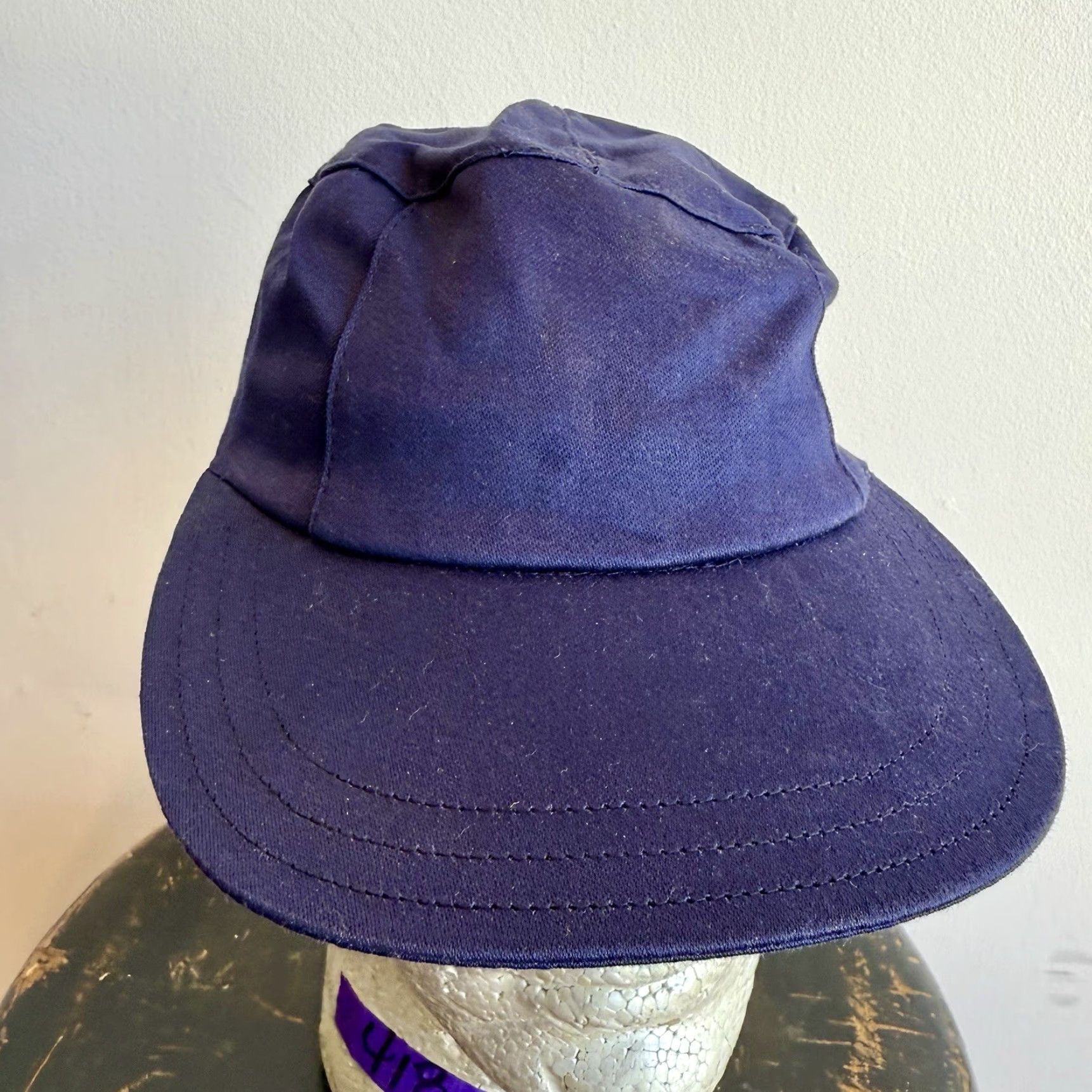 Vintage VINTAGE HaT Work Hat 1960s Black Size 7 1/8 French Blue Workwear Size ONE SIZE - 2 Thumbnail