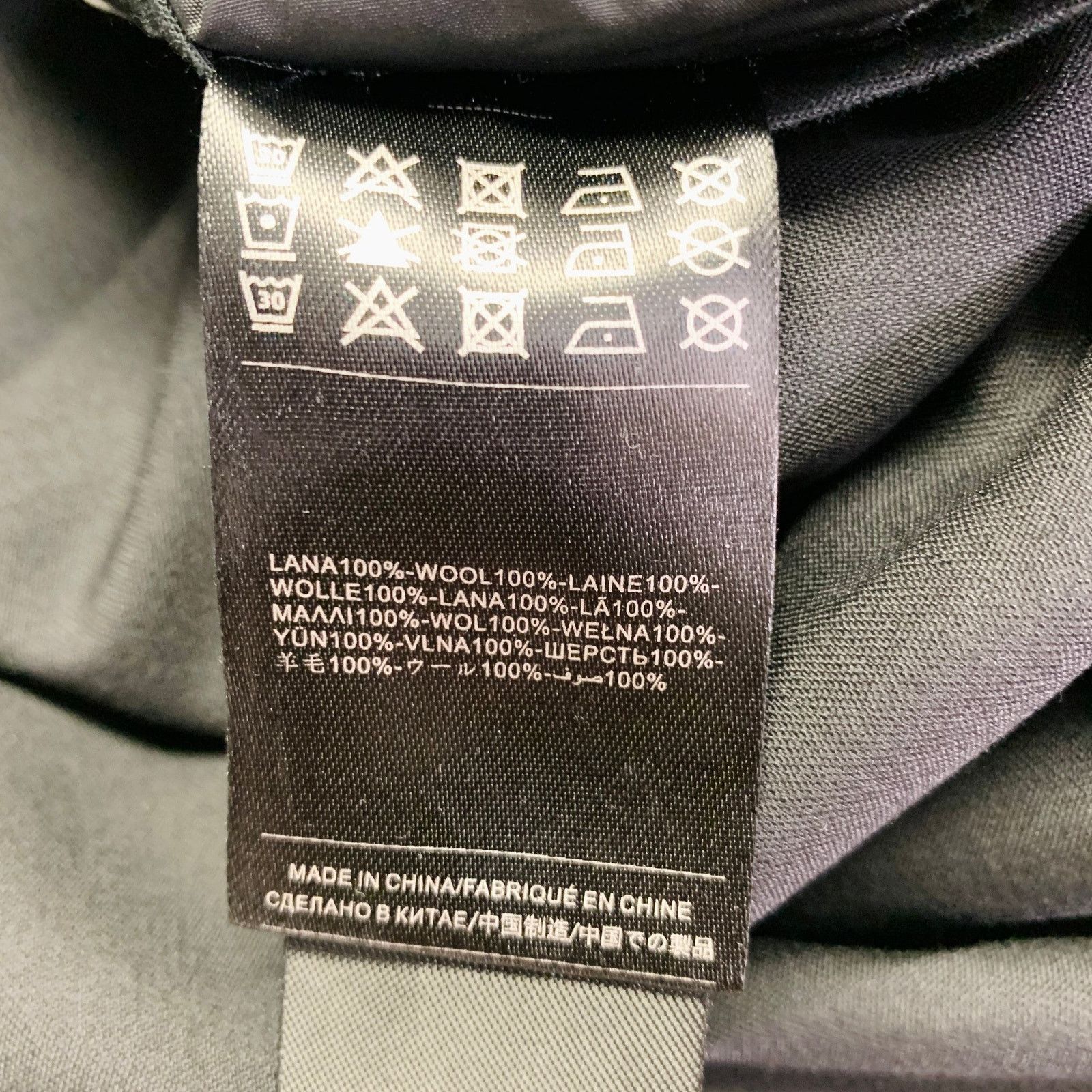 John Richmond JOHN RICHMOND Size 34 Black Wool Flat Front Dress Pants Size US 34 / EU 50 - 6 Thumbnail