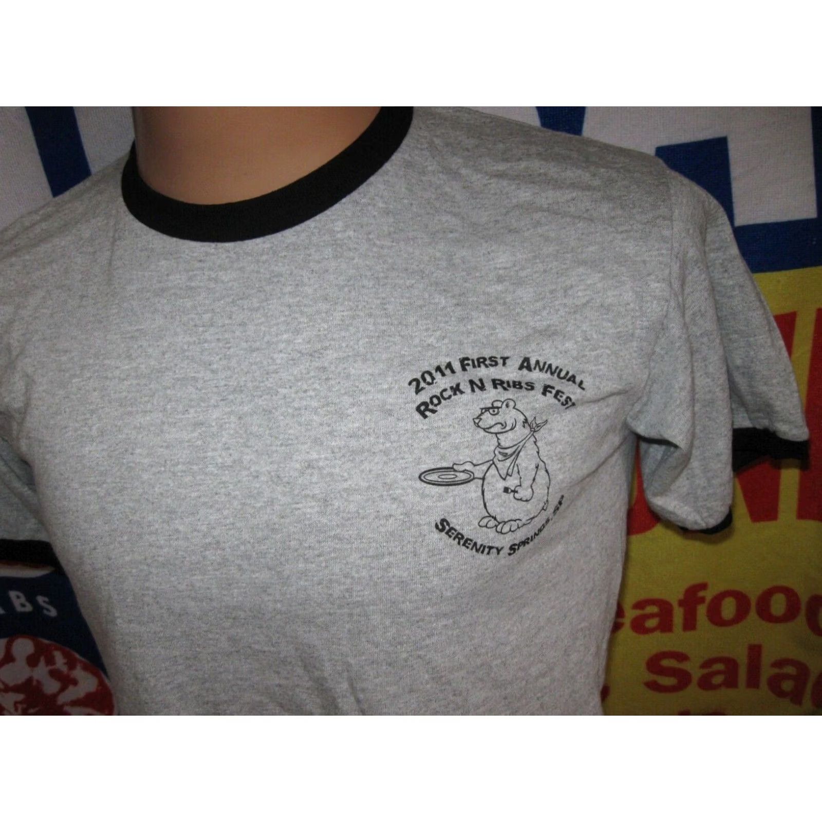 Anvil ROCK N RIBS Fest 2011 Serenity Springs SP t shirt Men's Medium New BBQ GRILLING Size US M / EU 48-50 / 2 - 3 Thumbnail