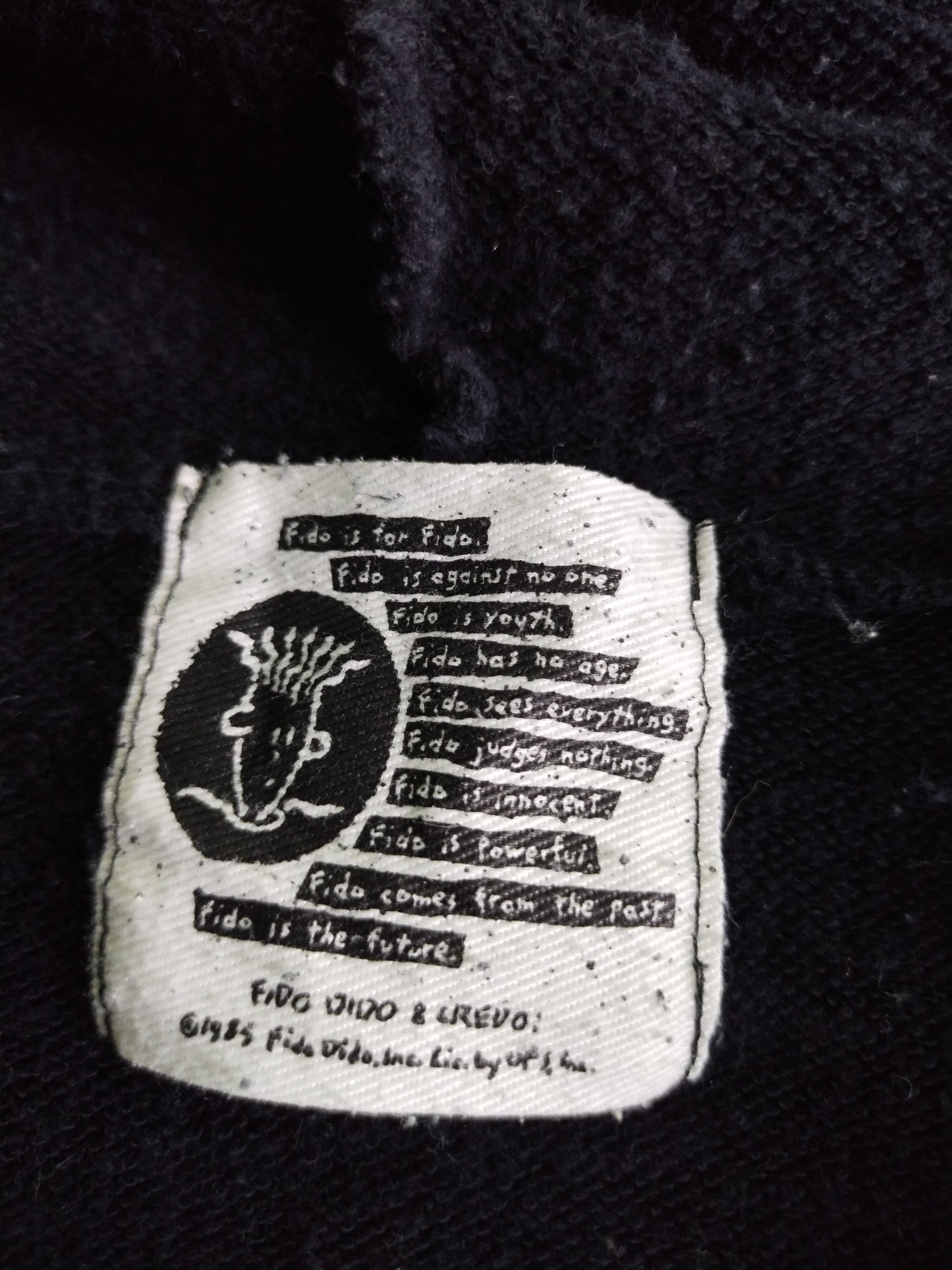 Vintage Vintage 80's Hey! Fido Dido 1985 by UFS Big Logo Sweatshirt Size US L / EU 52-54 / 3 - 9 Thumbnail