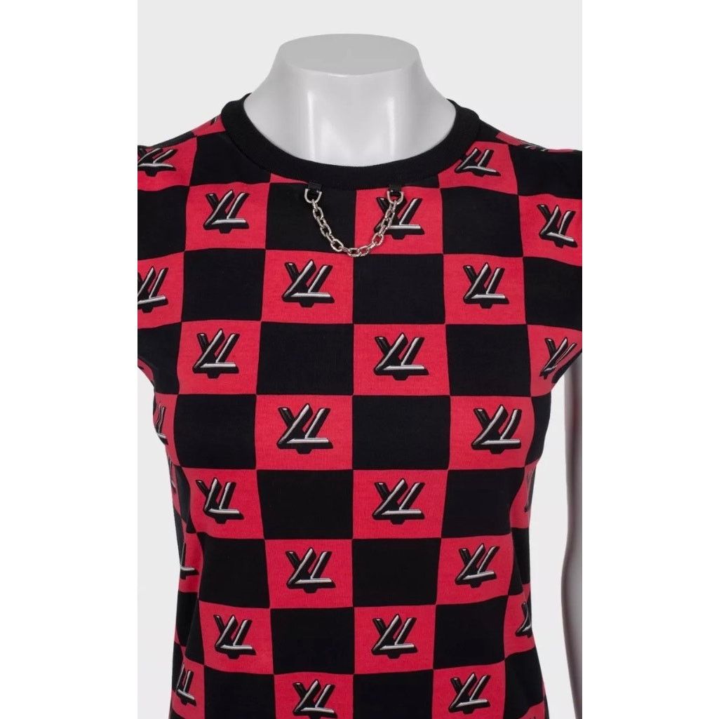 Louis Vuitton Louis Vuitton Monogram Check Cotton Dress - Size XS Size XS / US 0-2 / IT 36-38 - 4 Thumbnail