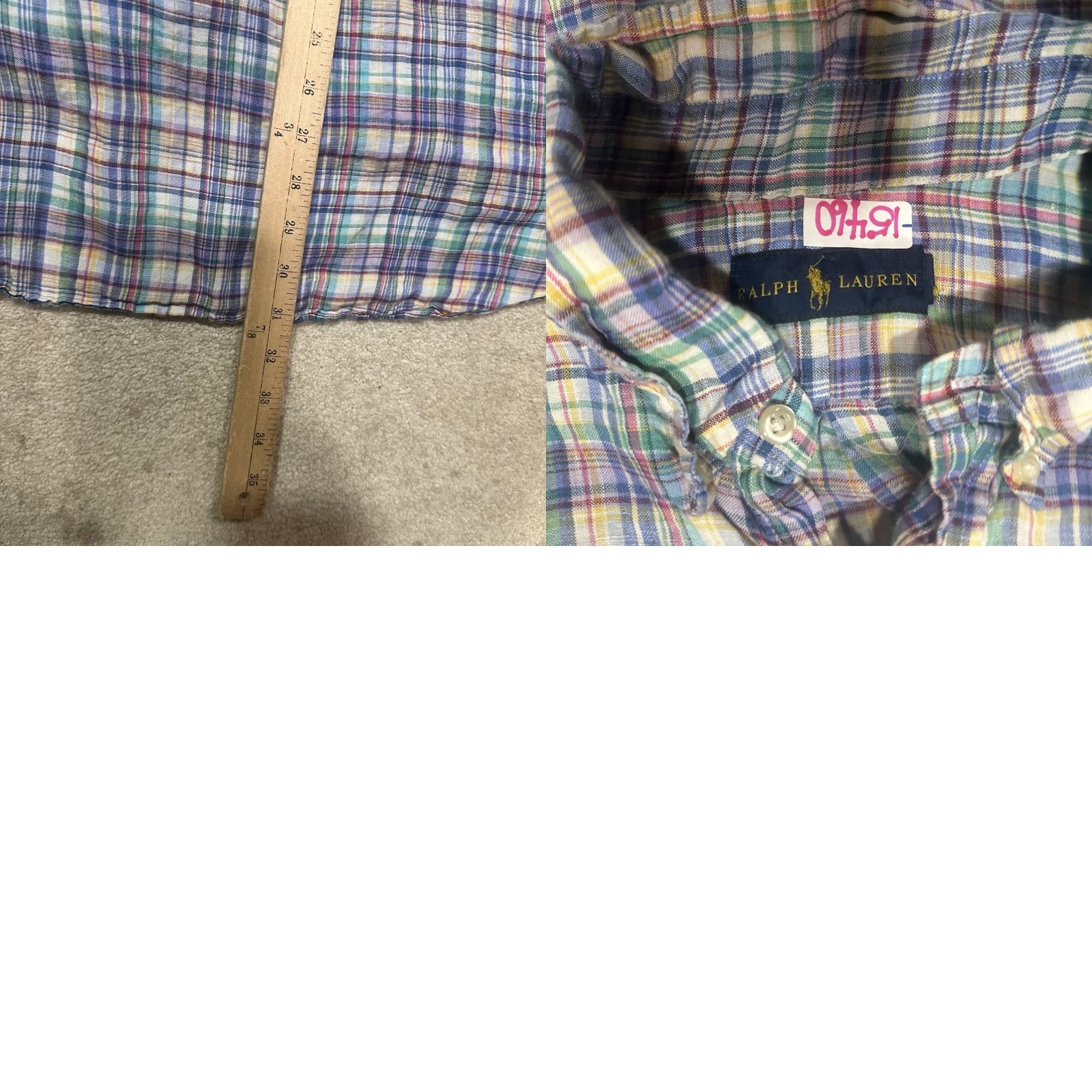 Polo Ralph Lauren Polo Ralph Lauren Linen Button-Up Shirt Mens XL Colorful Plaid Preppy Easter Button-Down Classic Mens Shirt Size US XL / EU 56 / 4 - 8 Thumbnail
