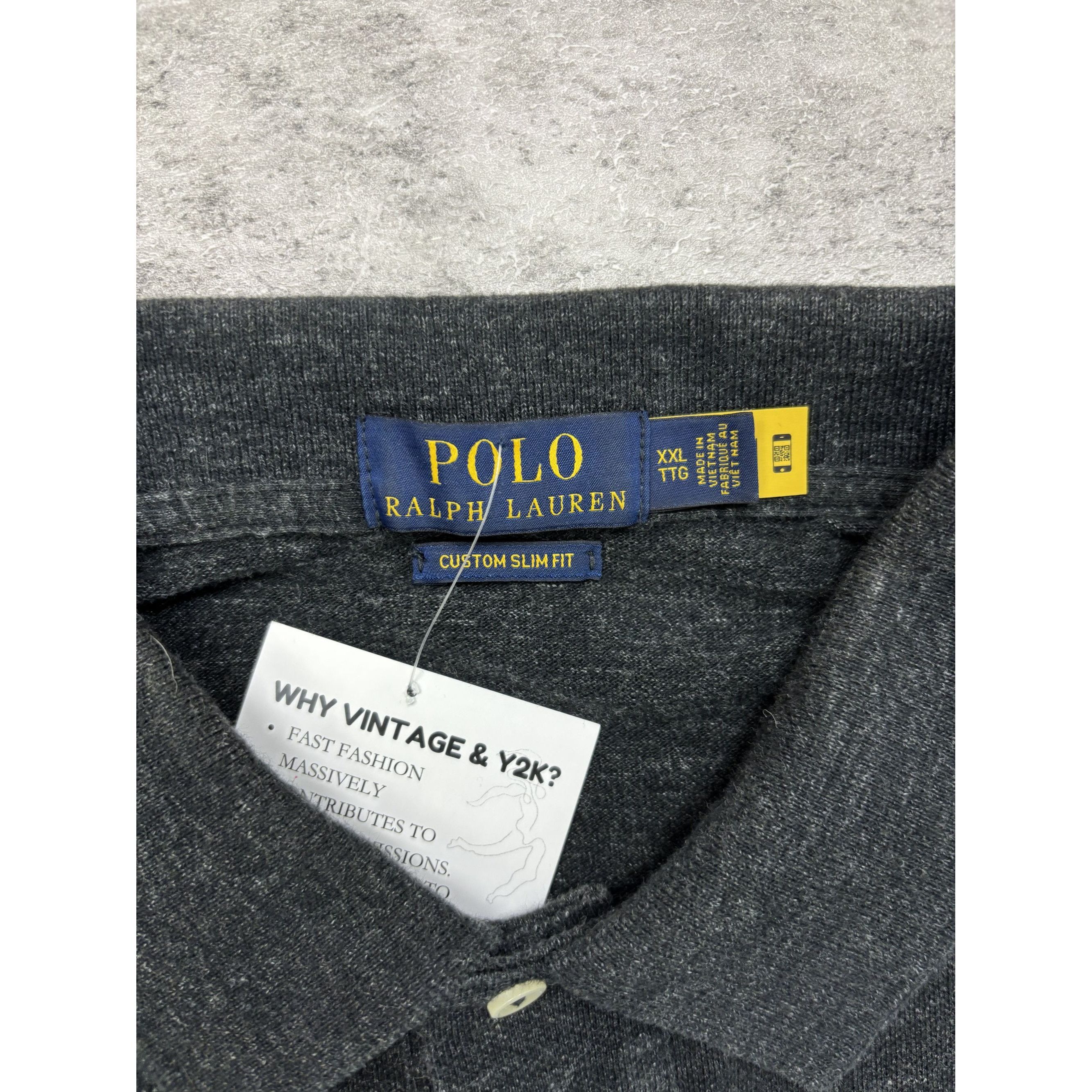Polo Ralph Lauren Polo Ralph Lauren Grey Polo Size US XXL / EU 58 / 5 - 2 Thumbnail