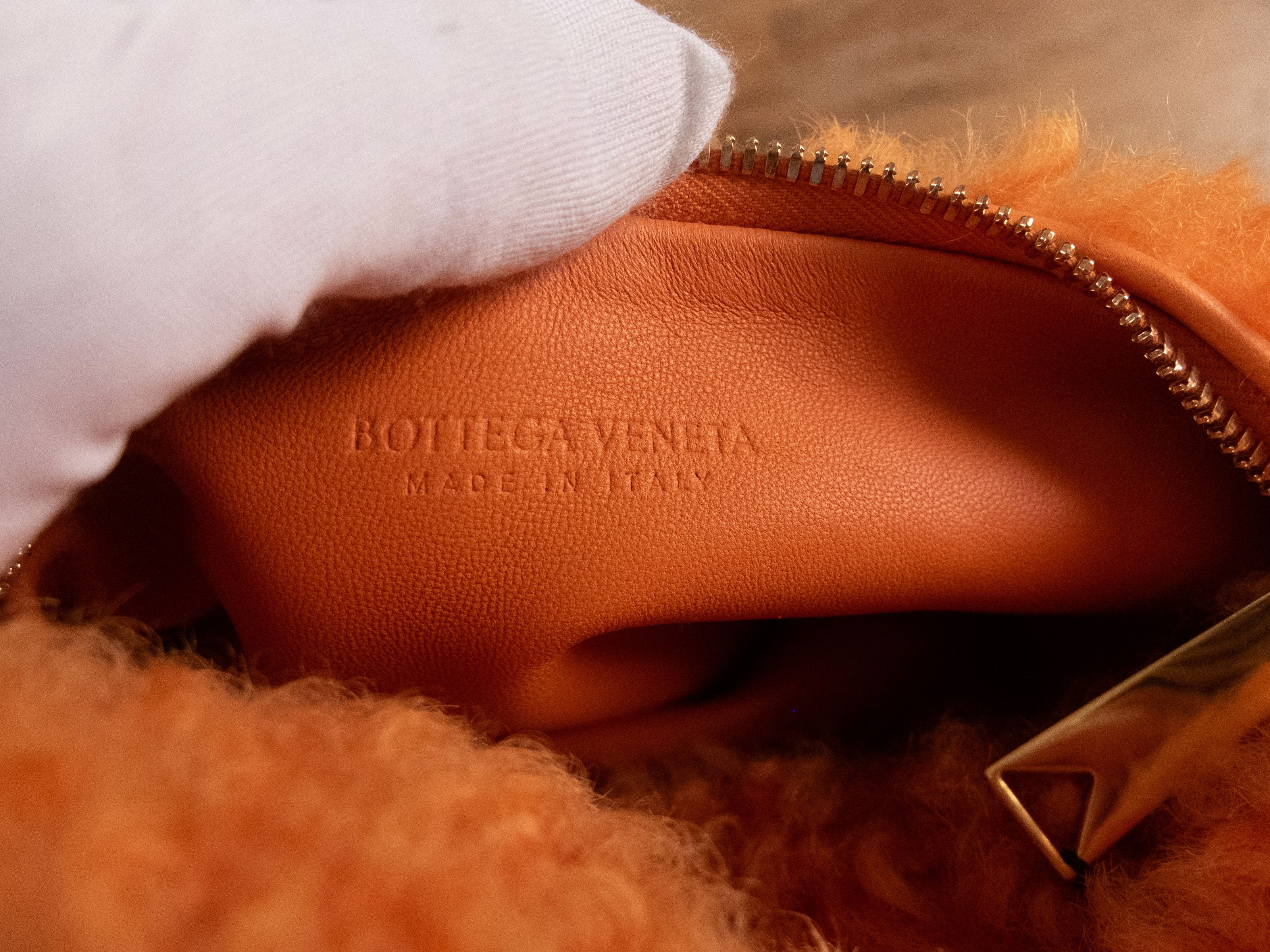 Bottega Veneta BOTTEGA VENETA Jodie mini orange shearling lamb fur bag Size ONE SIZE - 10 Thumbnail