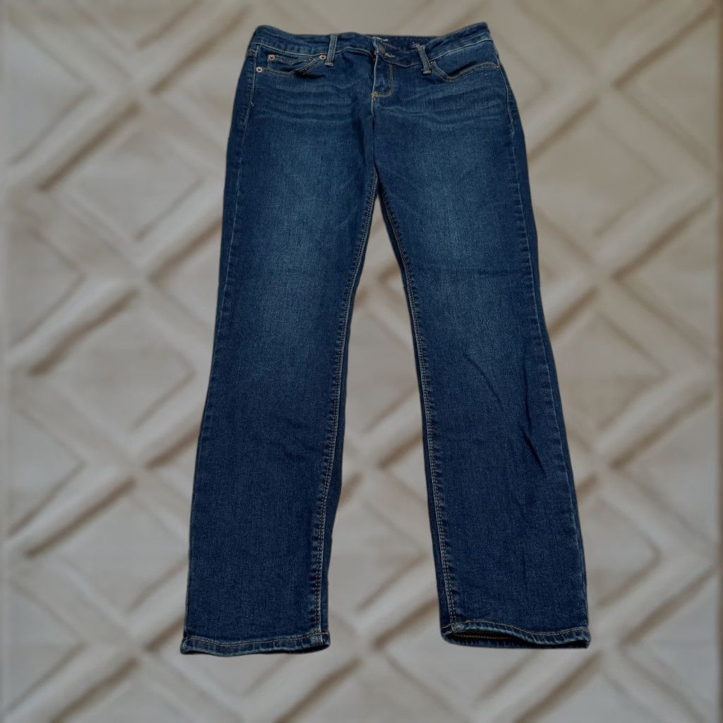 Lucky Brand VINTAGE Lucky Brand Skinny Jeans Womens 8 Low Rise Ankle Dark Wash Cotton Blend 90s Streetwear Size 30" / US 8 / IT 44 - 1 Thumbnail