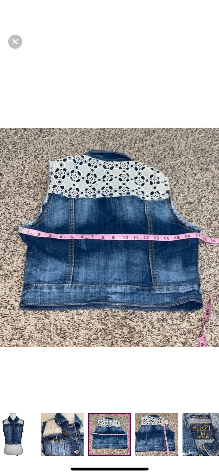 rue21 Rue21 medium denim vest Size M / US 6-8 / IT 42-44 - 6 Thumbnail