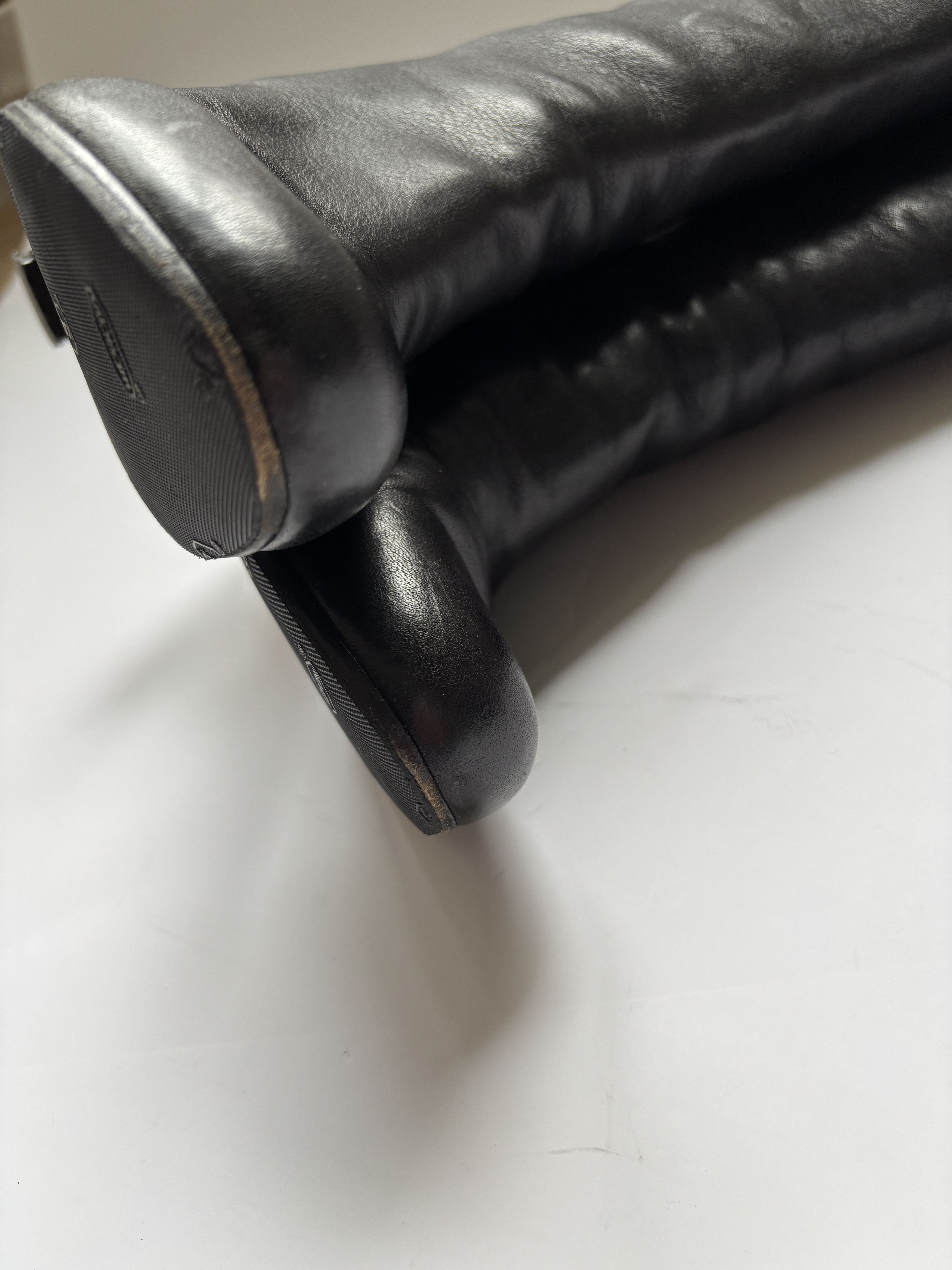 Maison Margiela ⚡️QUICK SALE⚡️Maison Margiela Black Leather High Boots Size US 5 / IT 35 - 12 Thumbnail