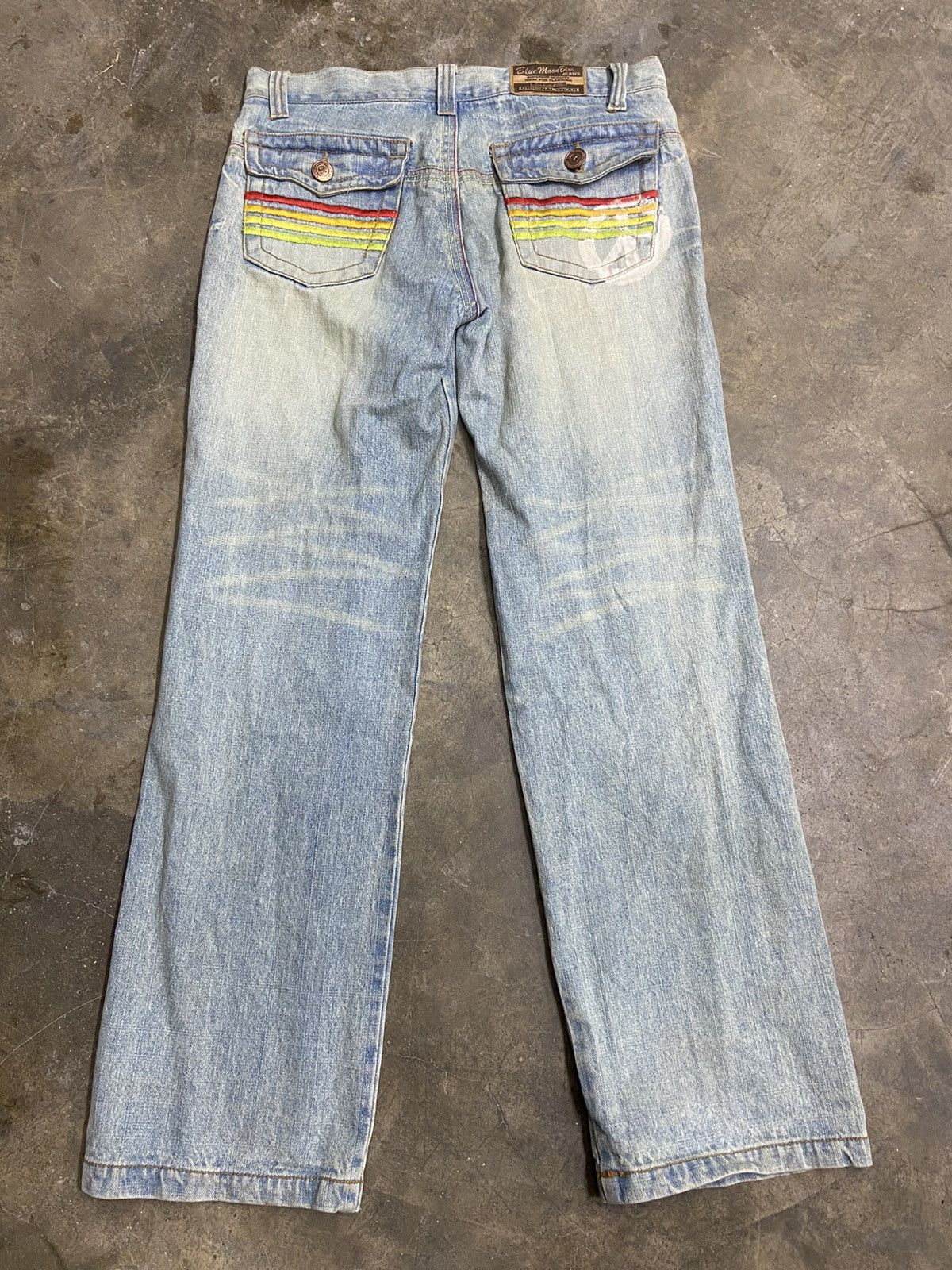 Blue Blue Japan 🔥 Blue Moon jeans if six was nine Size US 32 / EU 48 - 3 Thumbnail
