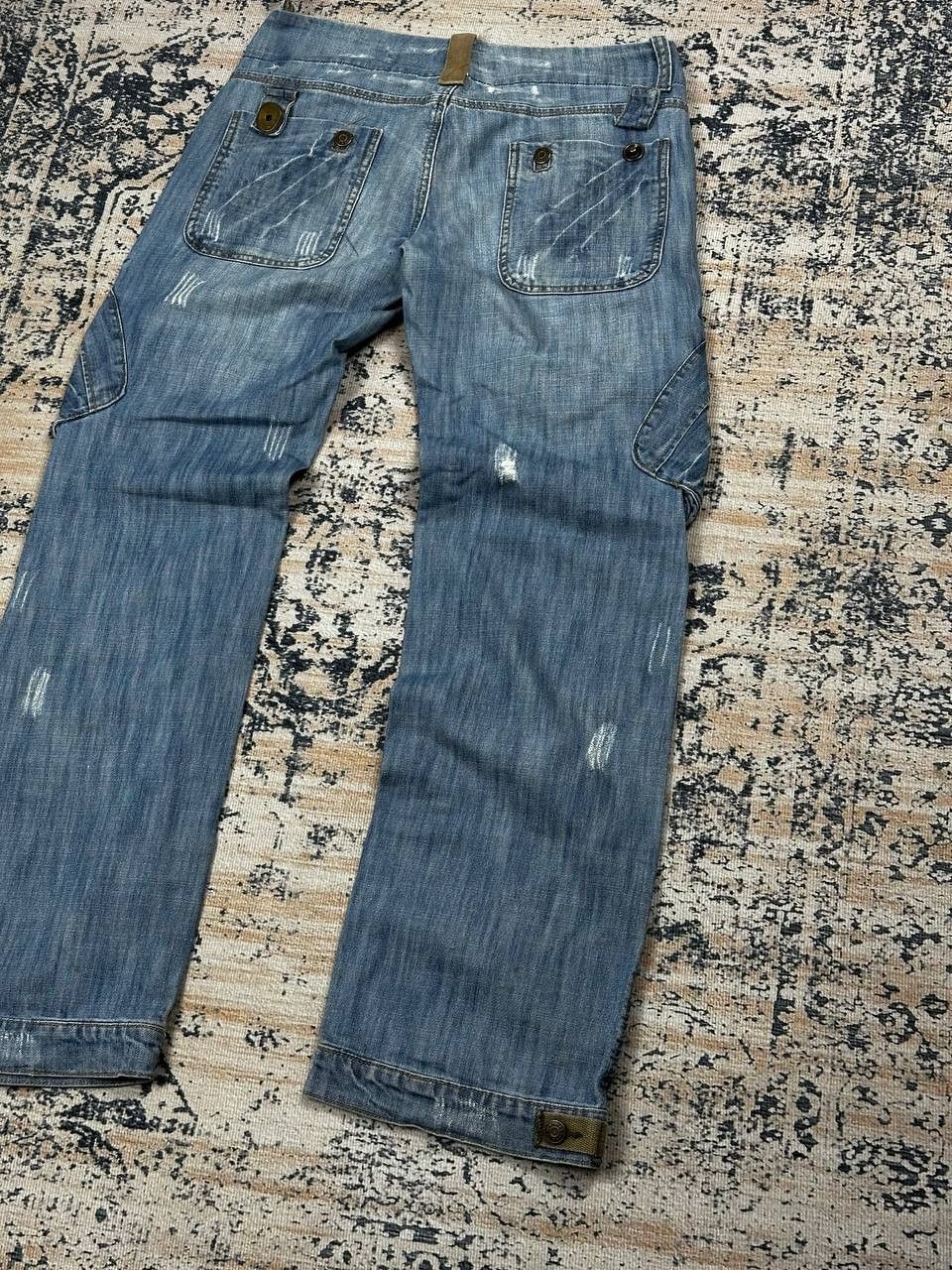 Japanese Brand Flare Cargo Avant Garde Vintage Grunge Opium Jeans Size US 34 / EU 50 - 11 Thumbnail