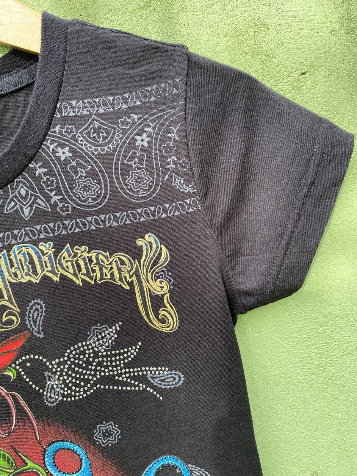 Christian Audigier Christian Audigier Tattoo Rose Scissor Design Front & Back Size L / US 10 / IT 46 - 5 Thumbnail