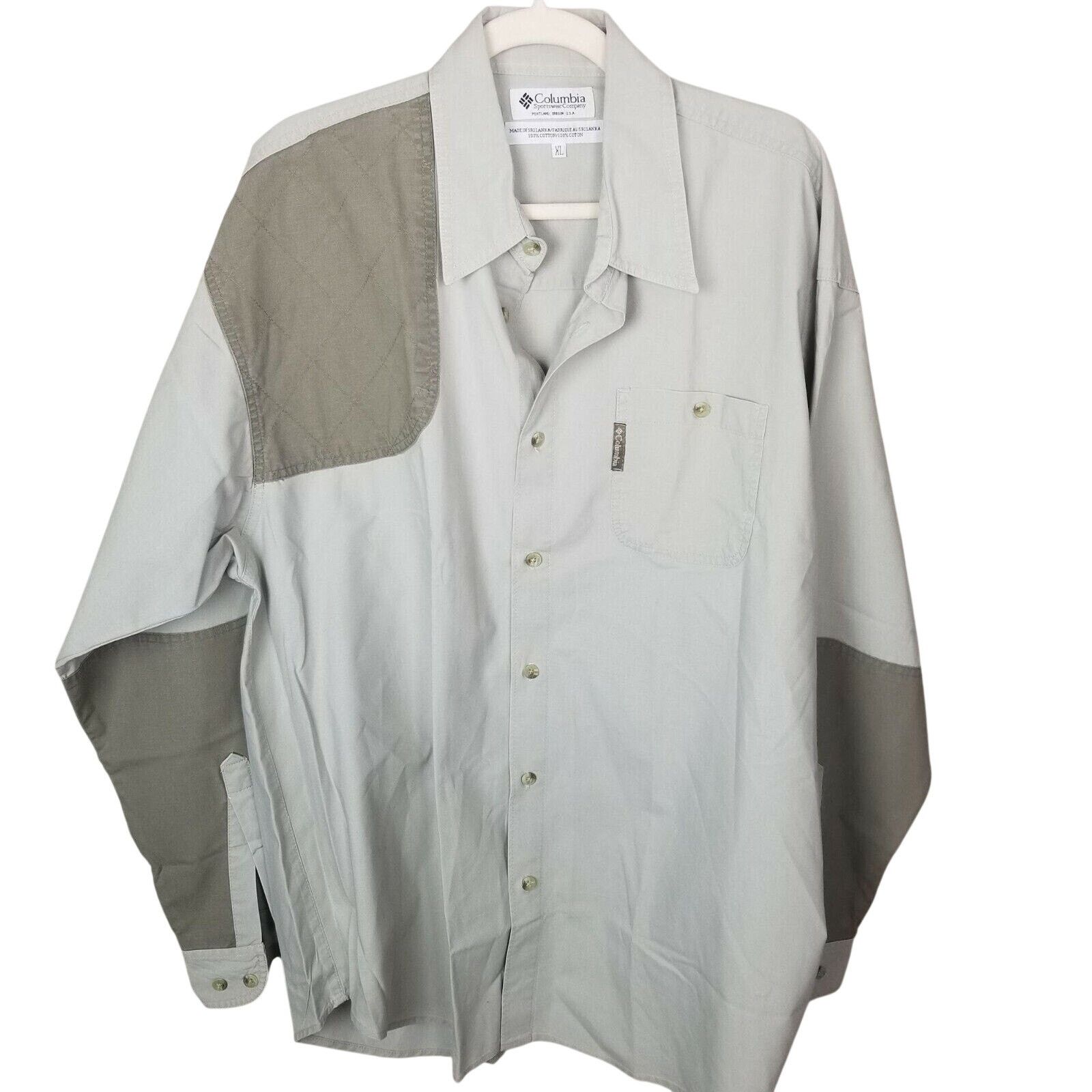 Columbia Vintage Columbia Mens Khaki Canvas Shooting Hunting Shirt XL Size US XL / EU 56 / 4 - 8 Thumbnail