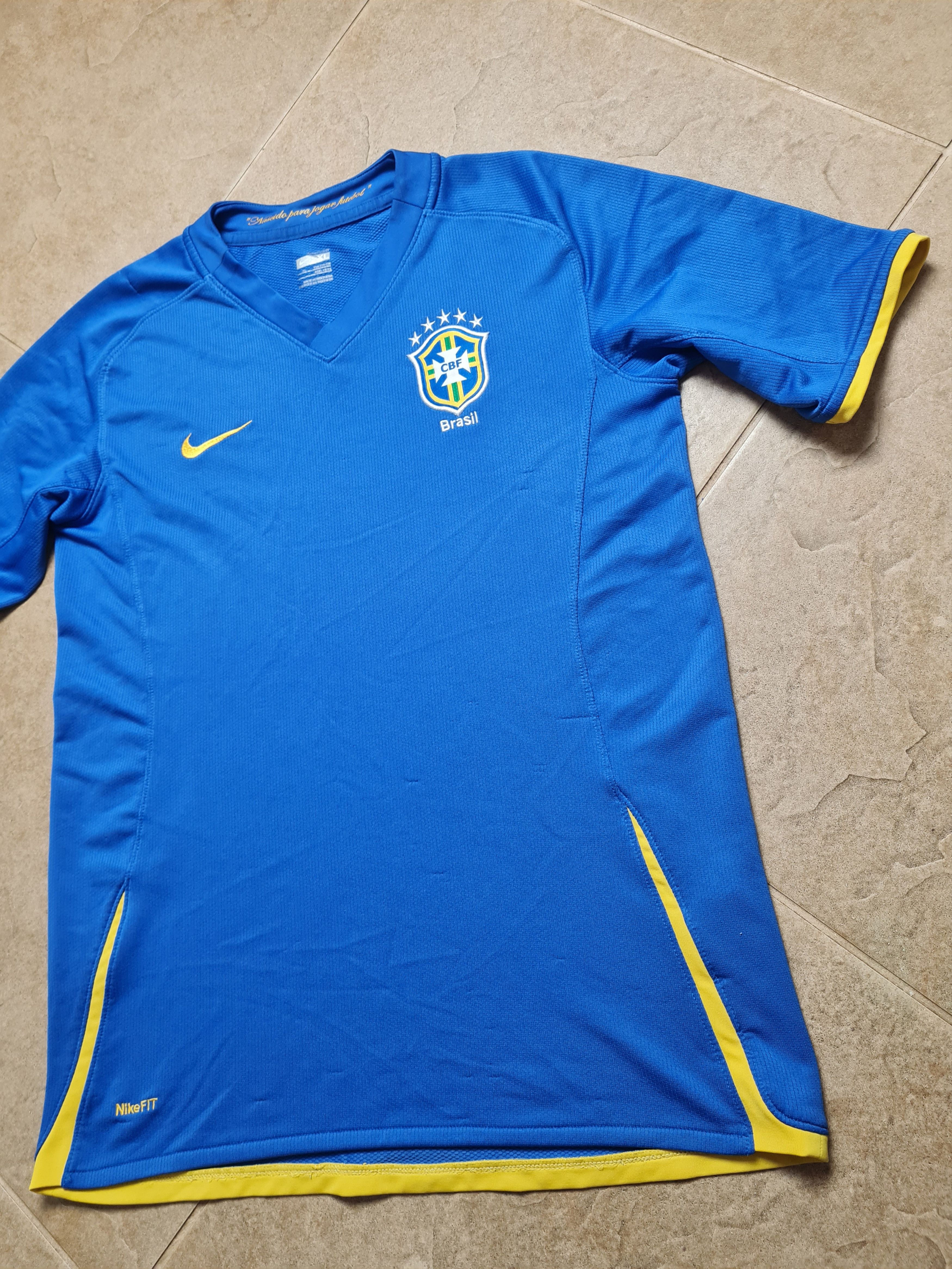 Nike Nike Brasil National Team Soccer Football Blue Jersey Size US S / EU 44-46 / 1 - 25 Thumbnail