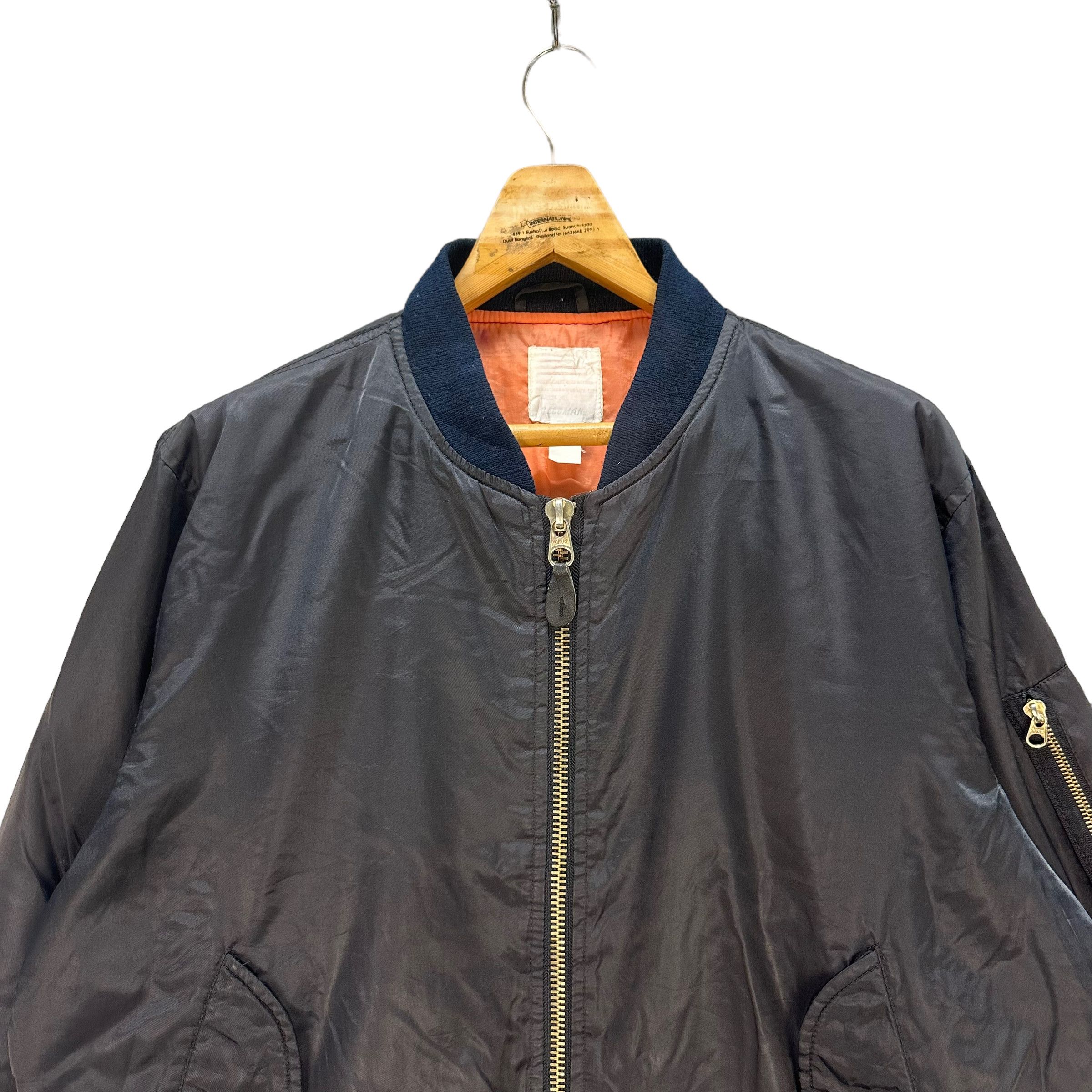 Japanese Brand GLEEMAN MA 1 BOMBER FLIGHT JACKET #8388-007 Size US XL / EU 56 / 4 - 2 Thumbnail