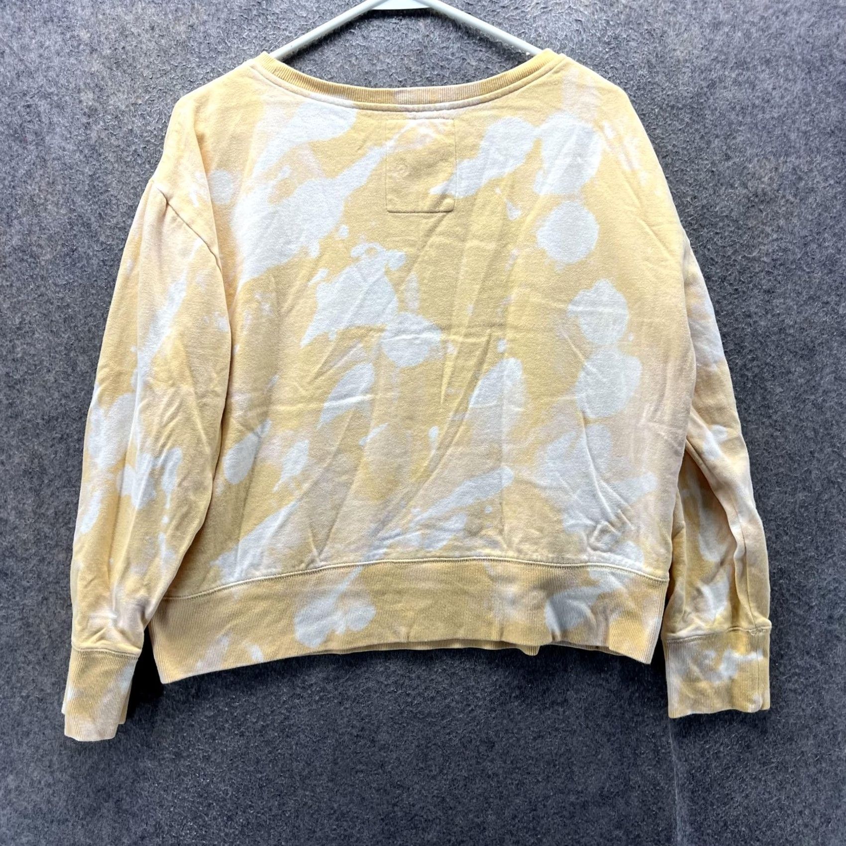 Life is Good Life is Good Sweatshirt Womens M Yellow Tie Dye Boat Neck Graphic Pullover Size M / US 6-8 / IT 42-44 - 2 Thumbnail