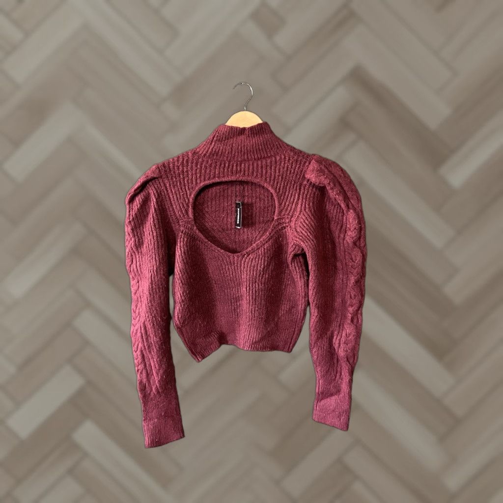 Express Express Sweater Red Long Sleeve Knit Ribbed Size M NWT Womens Knit Pullover Fashion Pullover Sweater Women 20in Pit to Pit 20in Length NWT Size M / US 6-8 / IT 42-44 - 1 Thumbnail