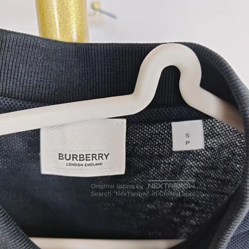 Burberry Burberry Black Cotton Logo Short Sleeve T-Shirt. Size S / US 4 / IT 40 - 4 Thumbnail