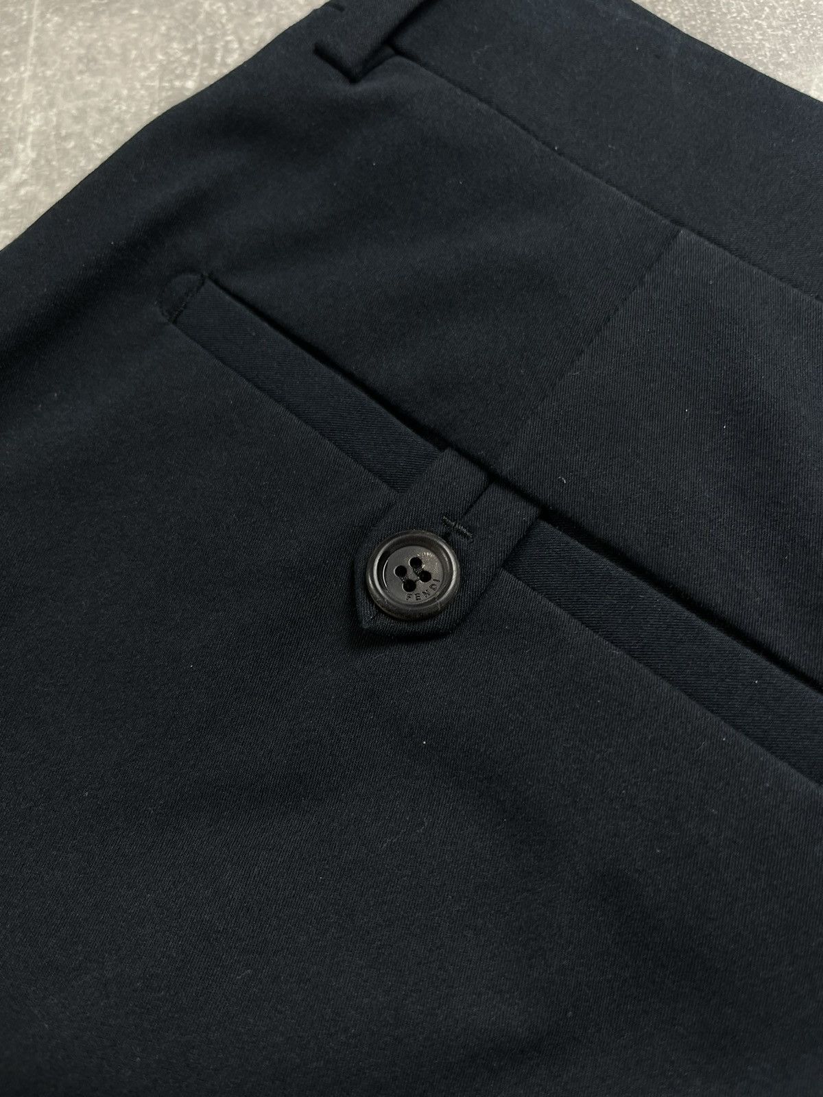 Fendi Fendi Classic Tailored Trousers Navy Blue Size 52 Size US 36 / EU 52 - 5 Thumbnail