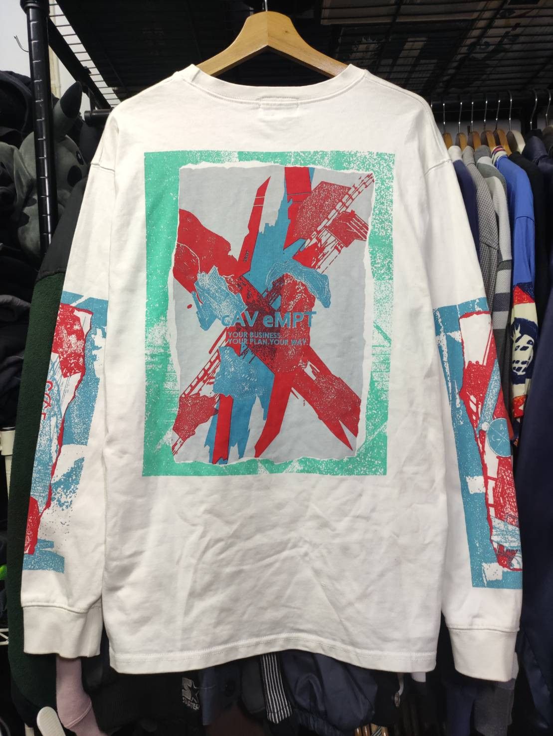 Cav Empt Cav Empt " Your Business " Longsleeve T-Shirt Size US L / EU 52-54 / 3 - 10 Thumbnail