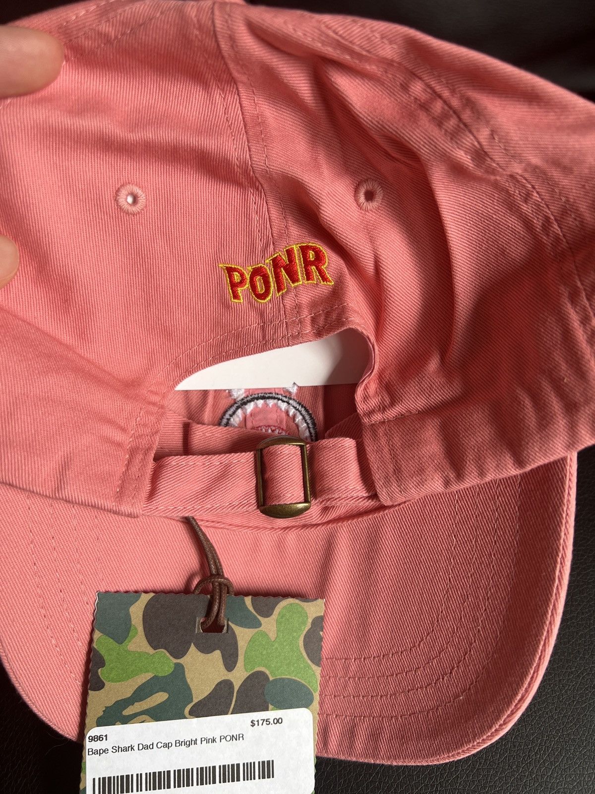 Bape Pink Bape Shark Dad Cap PONR Size ONE SIZE - 2 Thumbnail