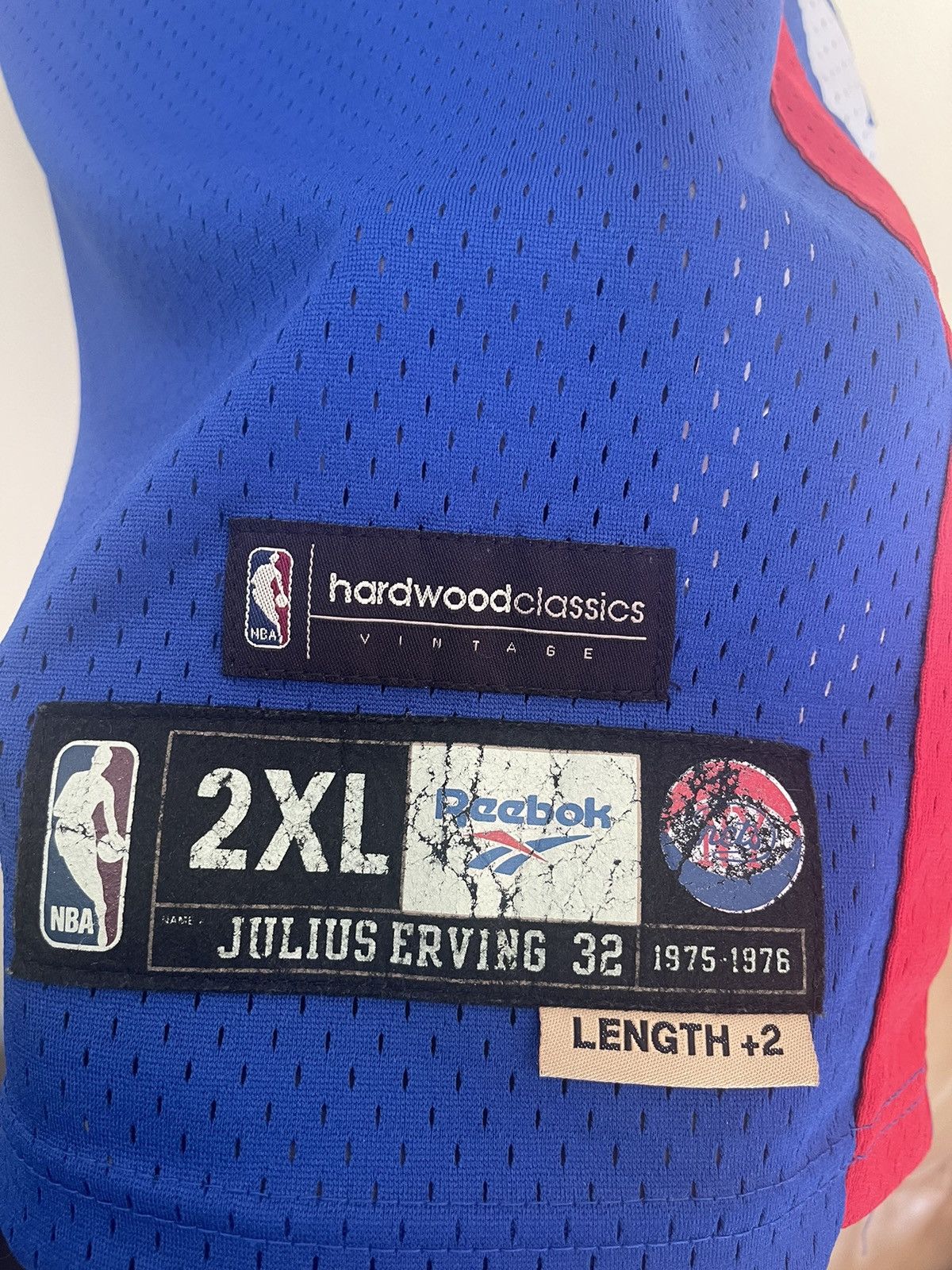 Reebok × Vintage Dr J New Jersey Nets Hardwood Classic jersey Size US XXL / EU 58 / 5 - 4 Thumbnail