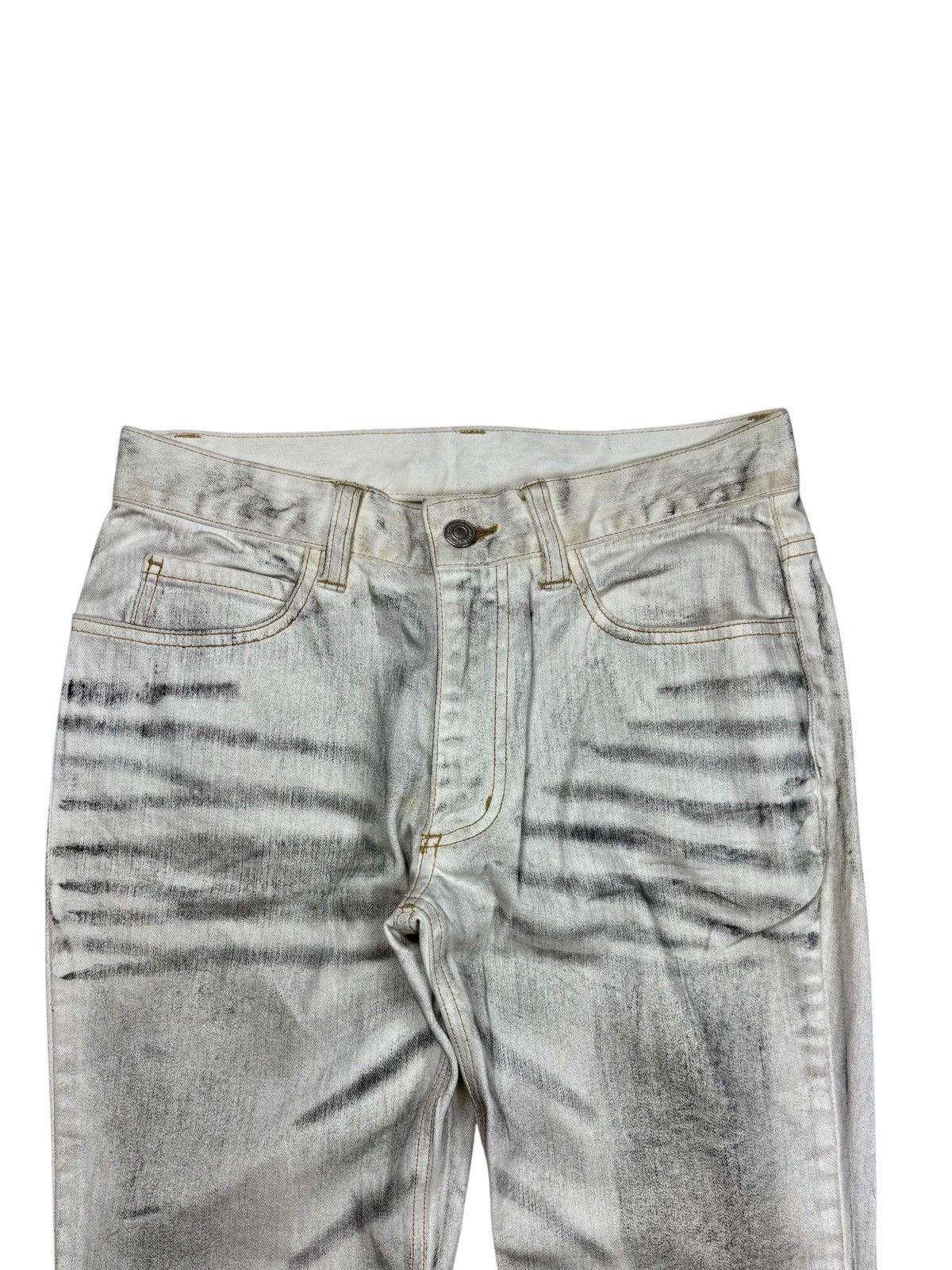 KMRii 2000s Atelier Sab - Whisker Flared Denim Pants Size US 28 / EU 44 - 3 Thumbnail