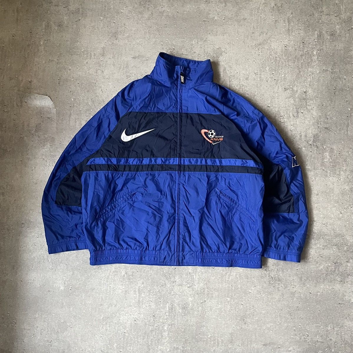 Nike × Vintage Vintage 90s Nike Knvb Netherlands Light Jacket Size US M / EU 48-50 / 2 - 1 Thumbnail