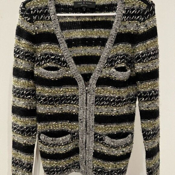 Rag & Bone Rag & Bone Women's Viscose/Wool Striped Sweaters for Women S Size S / US 4 / IT 40 - 9 Thumbnail