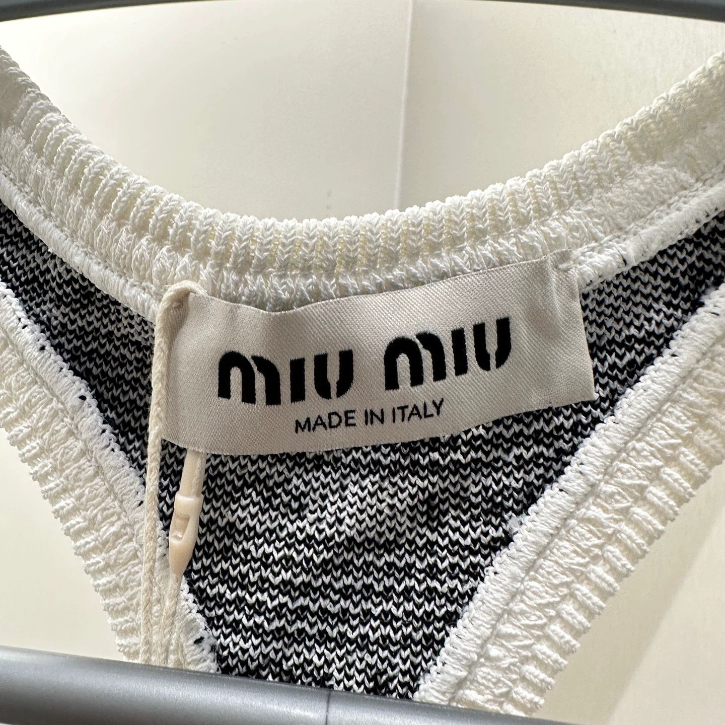 Miu Miu MIU MIU mar544 women's sporty tank top 38 Size XS / US 0-2 / IT 36-38 - 3 Thumbnail