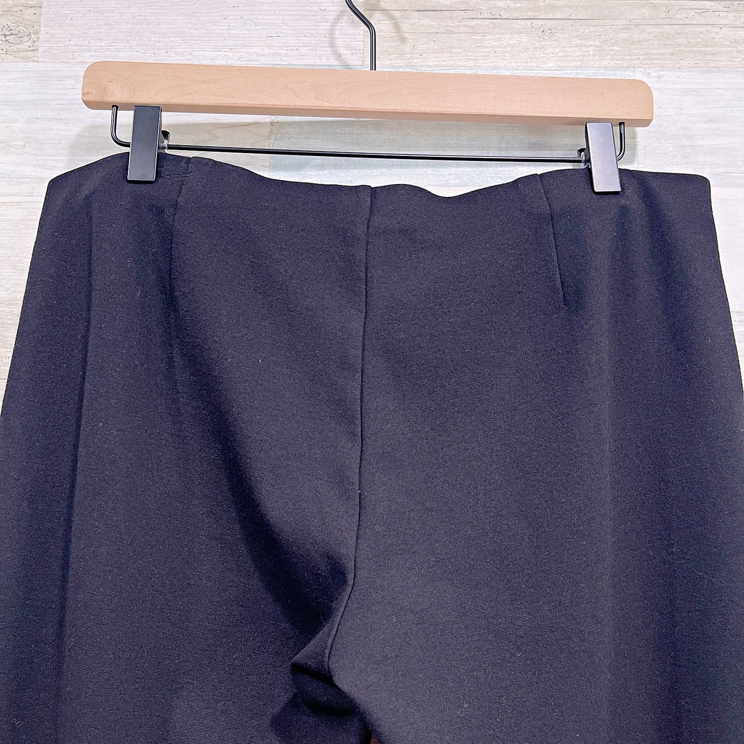Eileen Fisher Eileen Fisher Pull On Tapered Ponte Pants Black Womens XL Size 34" / US 12 / IT 48 - 4 Thumbnail