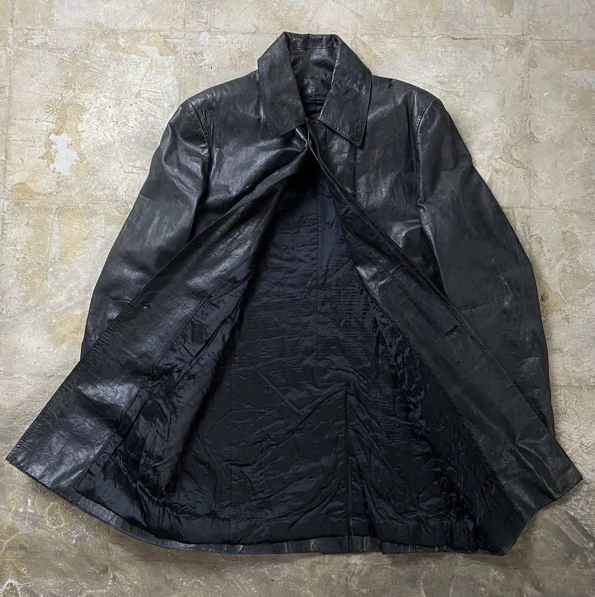 Costume National Costume National Homme - Leather Coat Jacket Size US S / EU 44-46 / 1 - 6 Thumbnail