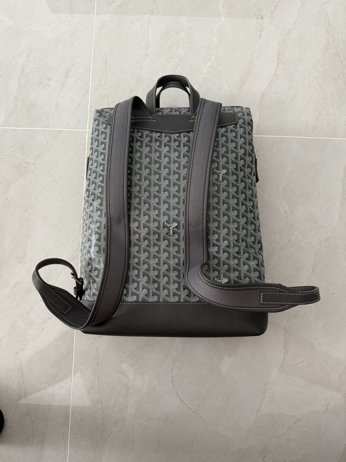 Goyard Goyard Calfskin Grey Cisalpin MM Backpack Size ONE SIZE - 4 Thumbnail