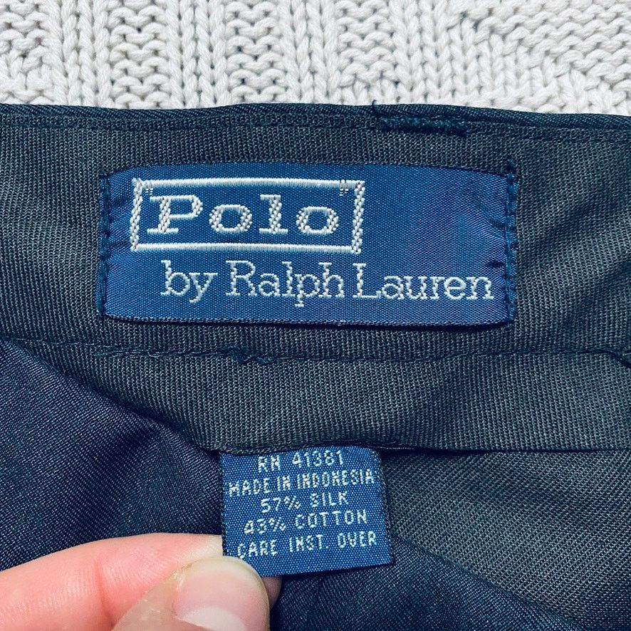Polo Ralph Lauren Polo Ralph Lauren navy silk dress pants Size US 40 / EU 56 - 4 Thumbnail