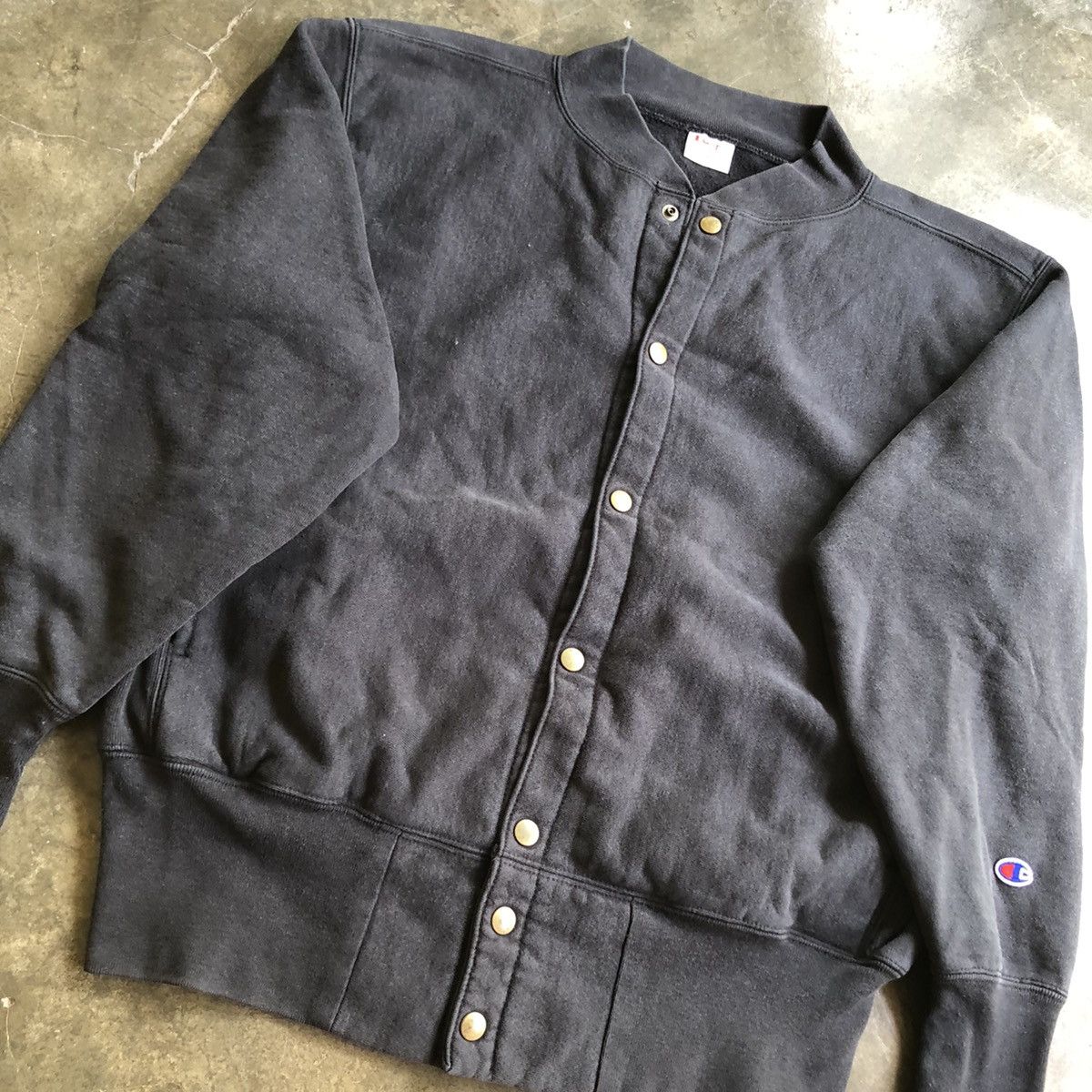 Champion × Vintage 90's CHAMPION REVERSE WEAVE COTTON JACKET Size US L / EU 52-54 / 3 - 3 Thumbnail